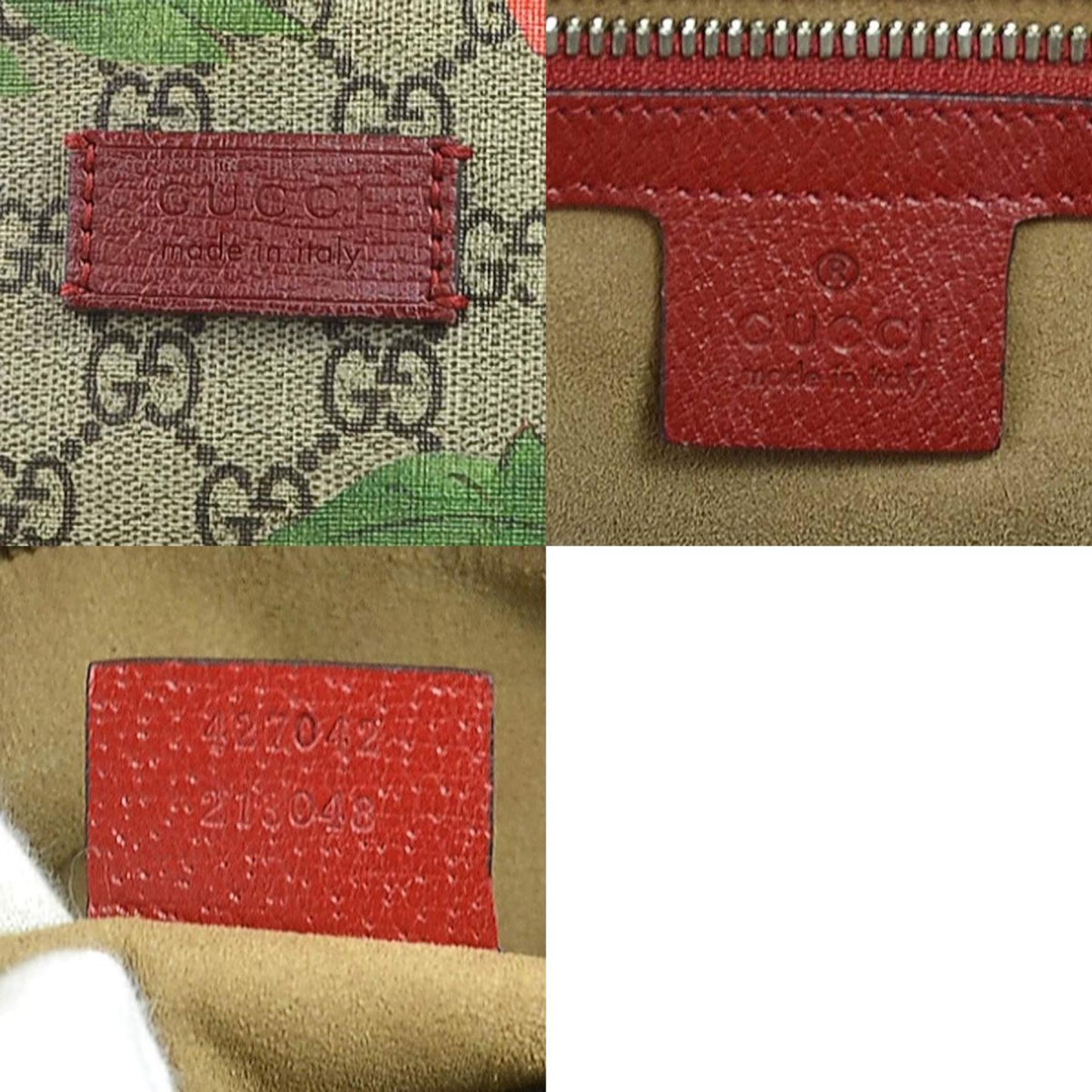 Gucci Beige Brown Multi-Color Gg Supreme Leather Backpack