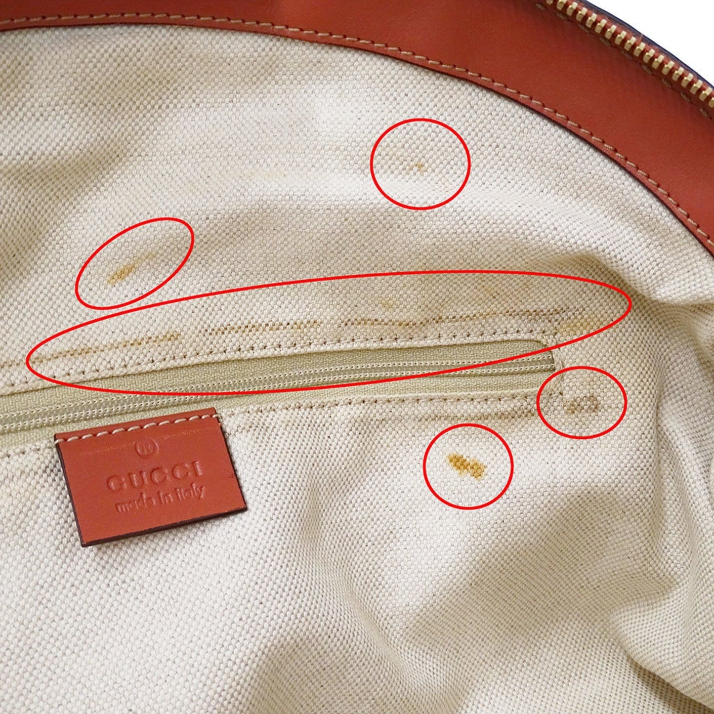 Gucci Beige Pink Canvas Leather Handbag Shoulder Bag