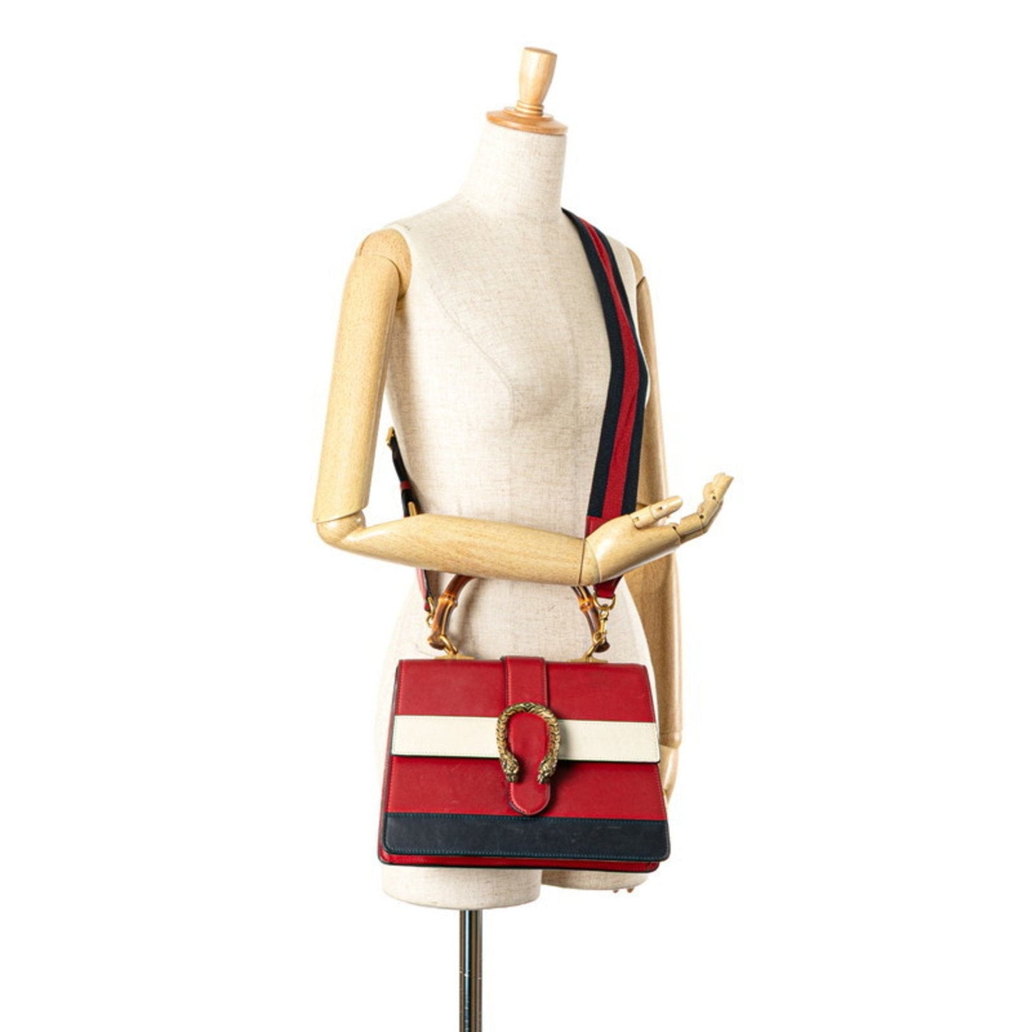 Gucci Red Color Leather Handbag Shoulder Bag