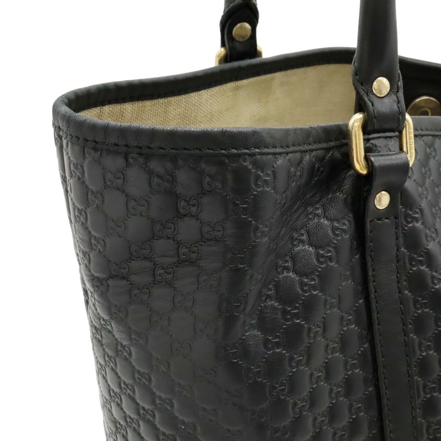 Gucci Microguccissima Black Micro Gg Leather Shoulder Bag Tote Bag