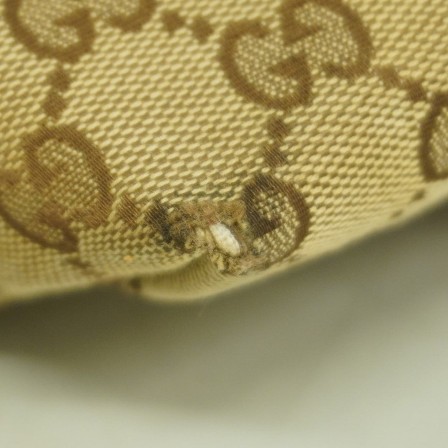 Gucci Brown Canvas Tote Bag
