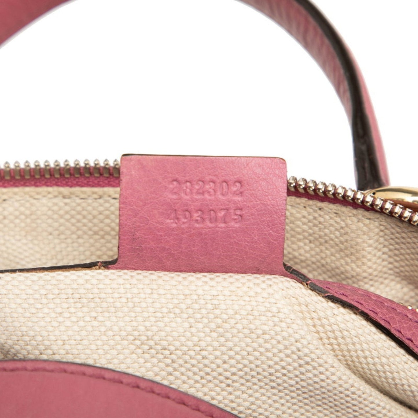 Gucci Pink Leather Boston Bag Handbag
