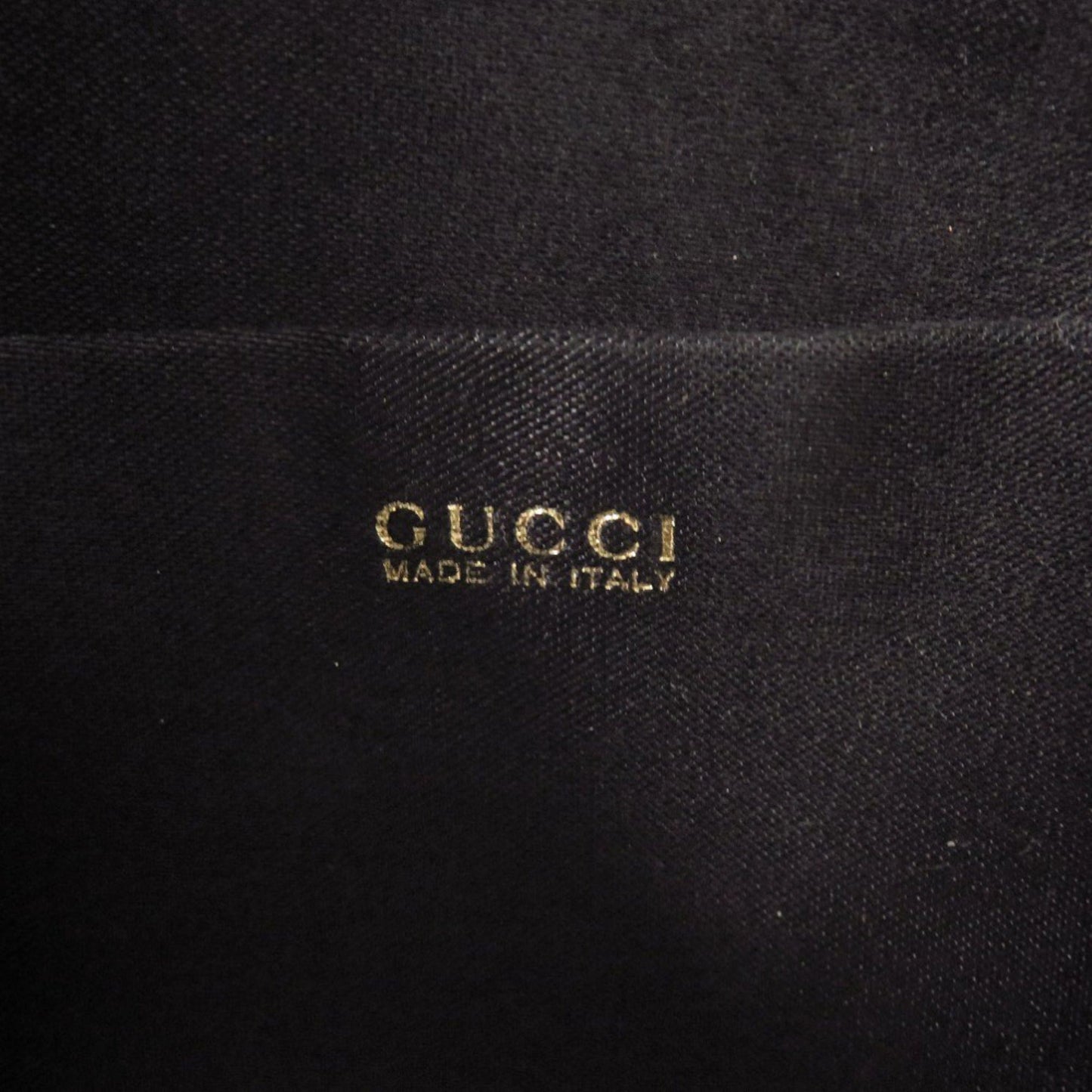 Gucci Black Satin Rhinestone Backpack