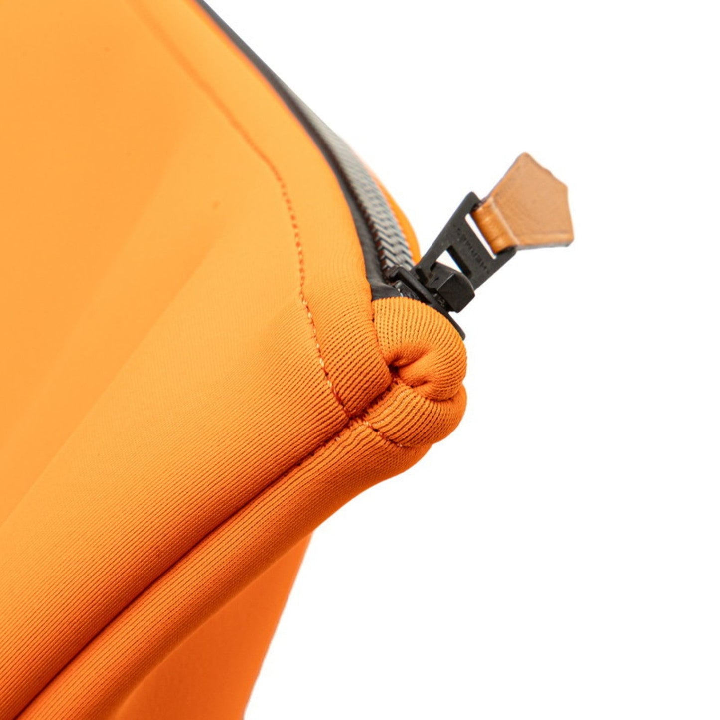 Hermes Polyamide Clutch Bag Pouch Orange