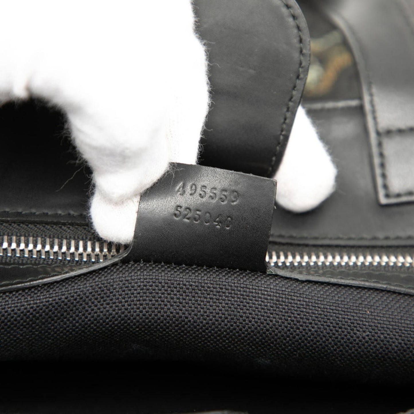 Gucci Black Pvc Leather Shoulder Bag Tote Bag