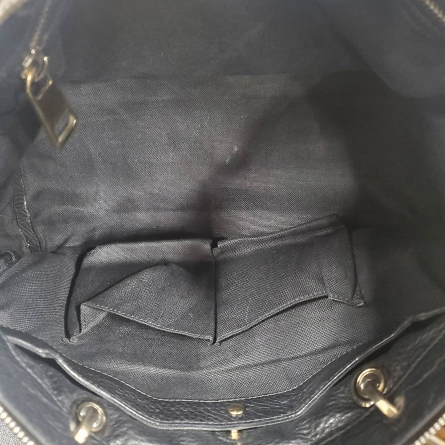 Gucci Black Leather Handbag Shoulder Bag