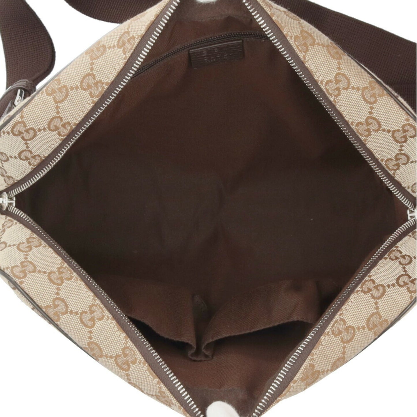 Gucci Gg Canvas Beige Brown Gg Canvas Shoulder Bag