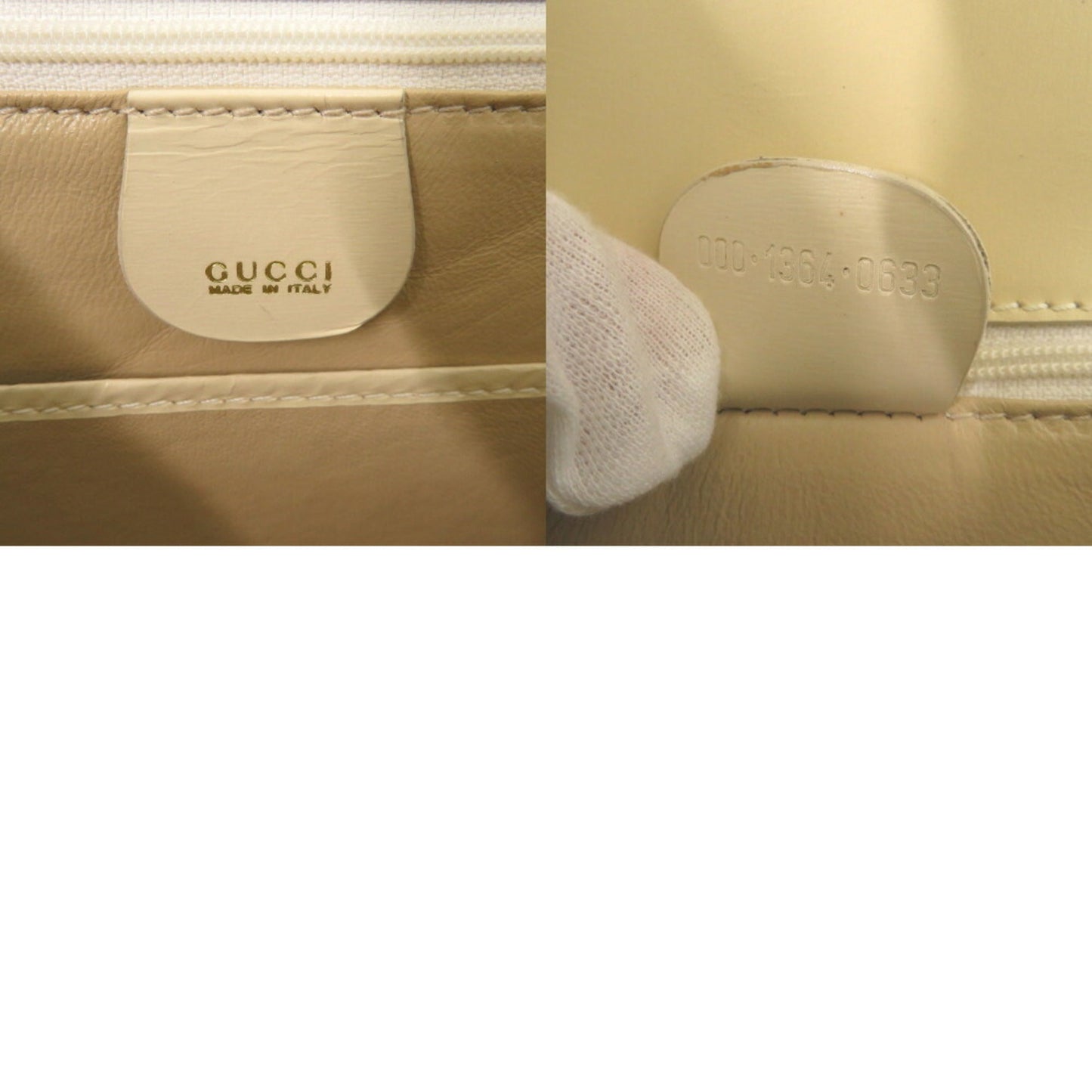 Gucci White Leather Handbag