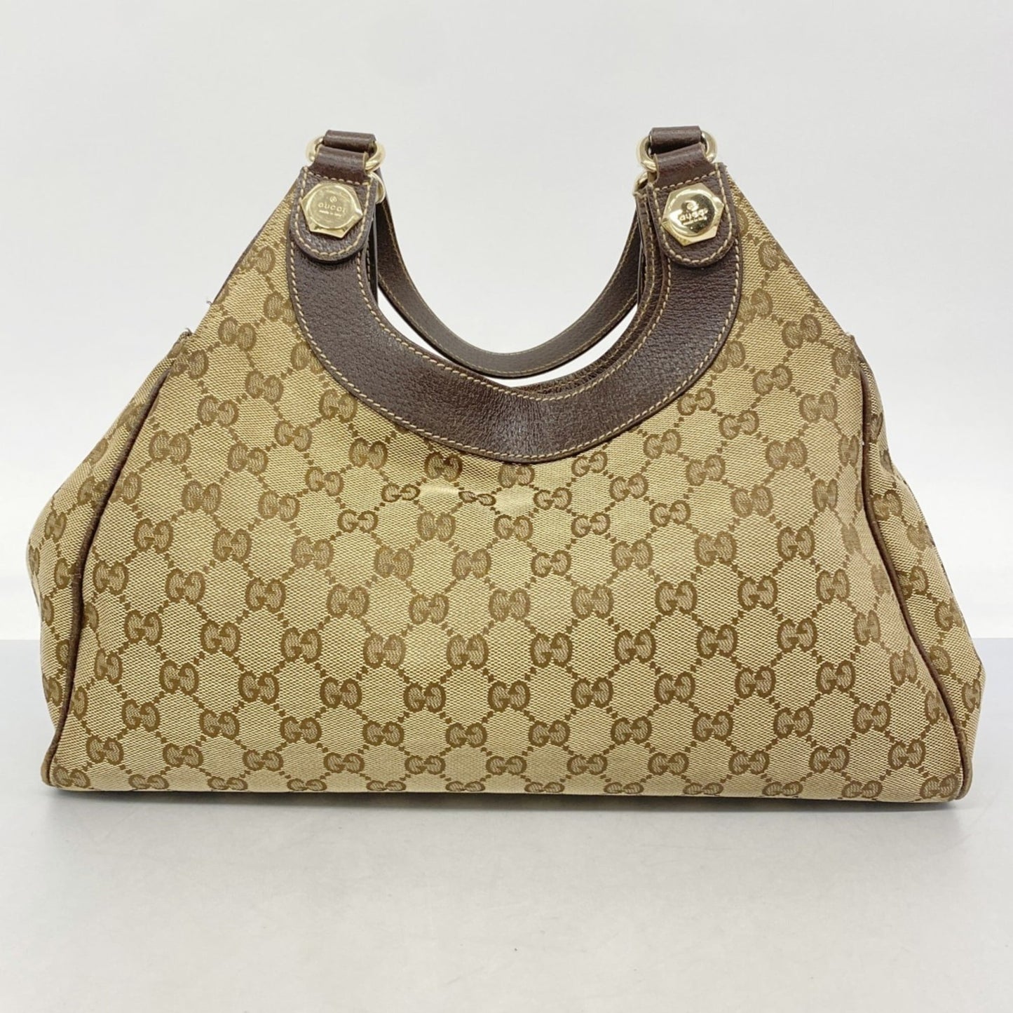 Gucci Brown Canvas Handbag