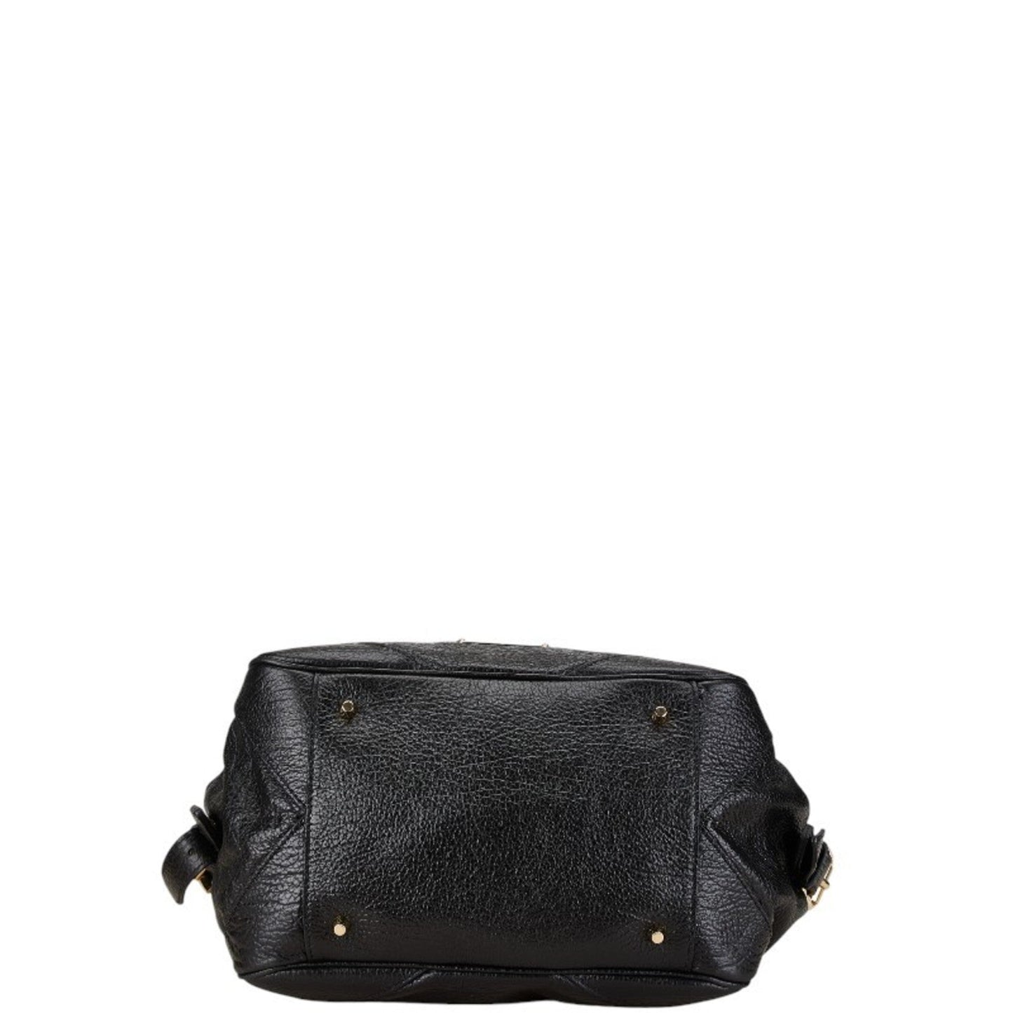 Burberry Shoulder Bag Tote Bag Leather Black