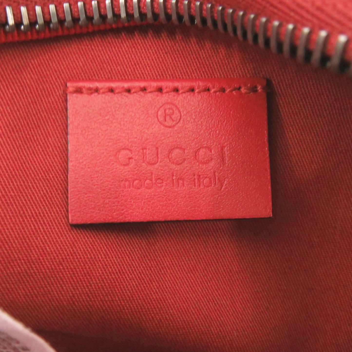 Gucci Red Color Canvas Leather Fanny Pack Sling Bag