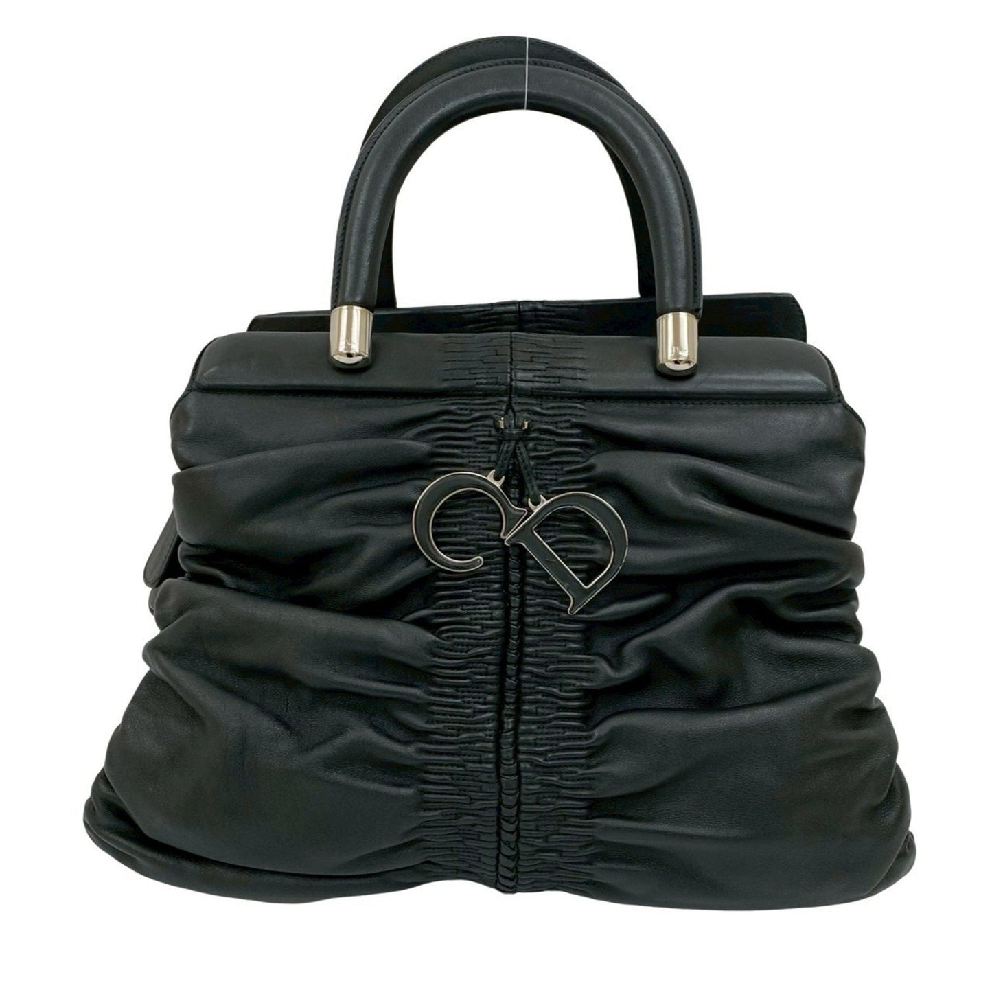 Dior Handbag Christian Tote Bag 17 Leather Black