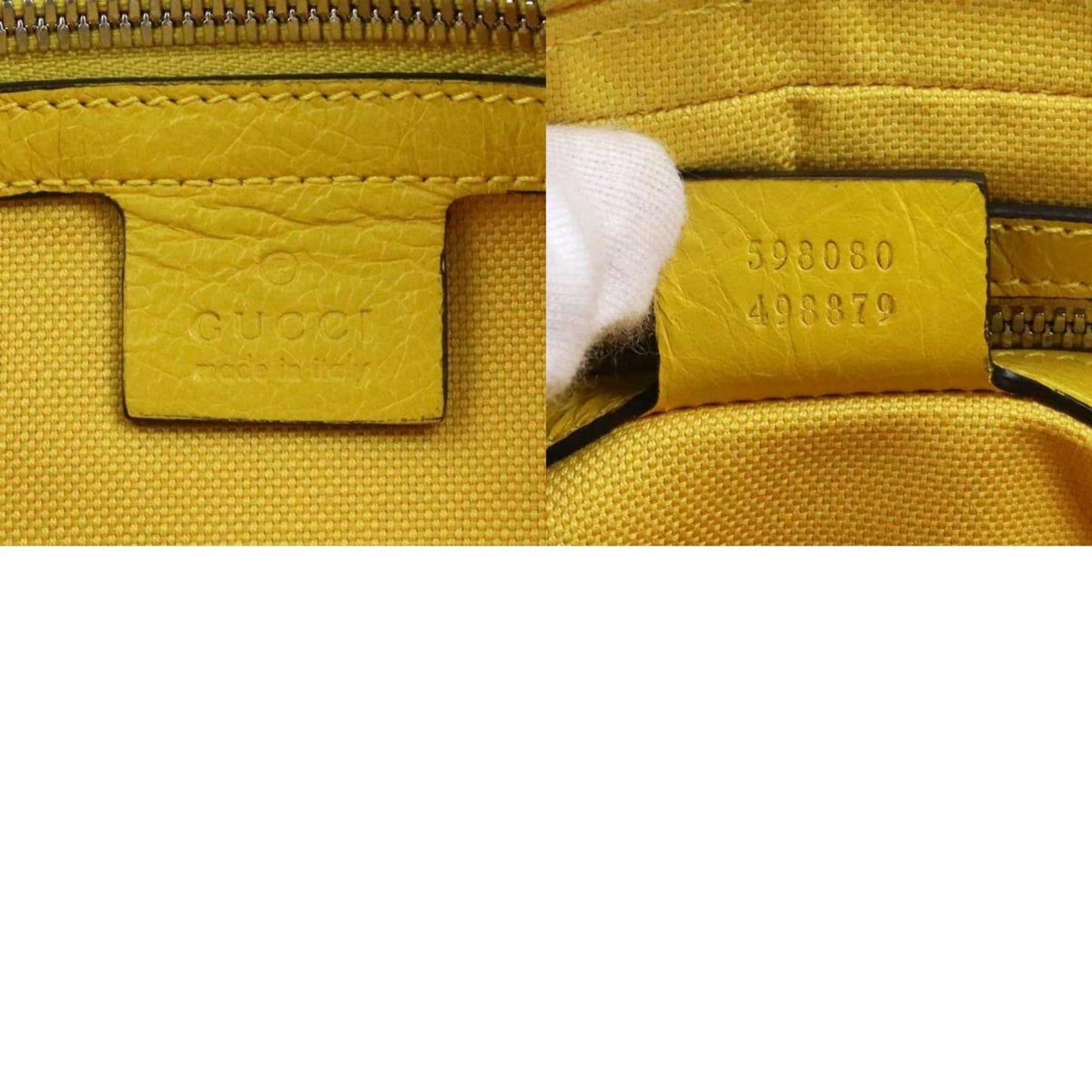 Gucci Yellow Leather Fanny Pack