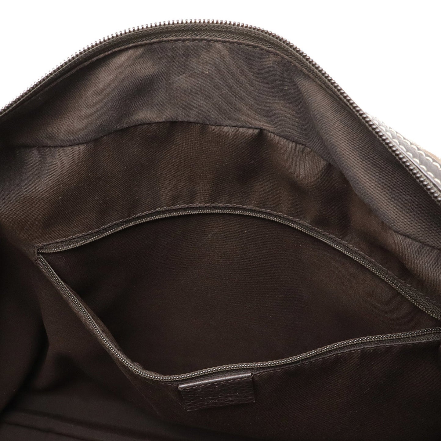 Gucci Beige Brown Dark Brown Green Khaki Red Color Coated Canvas Leather Boston Bag Handbag