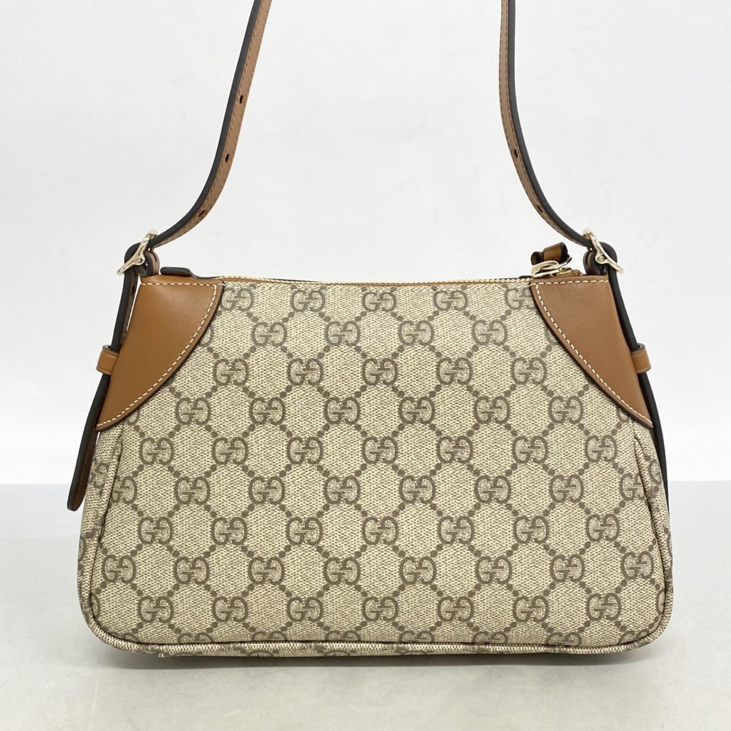Gucci Beige Brown Pvc Handbag