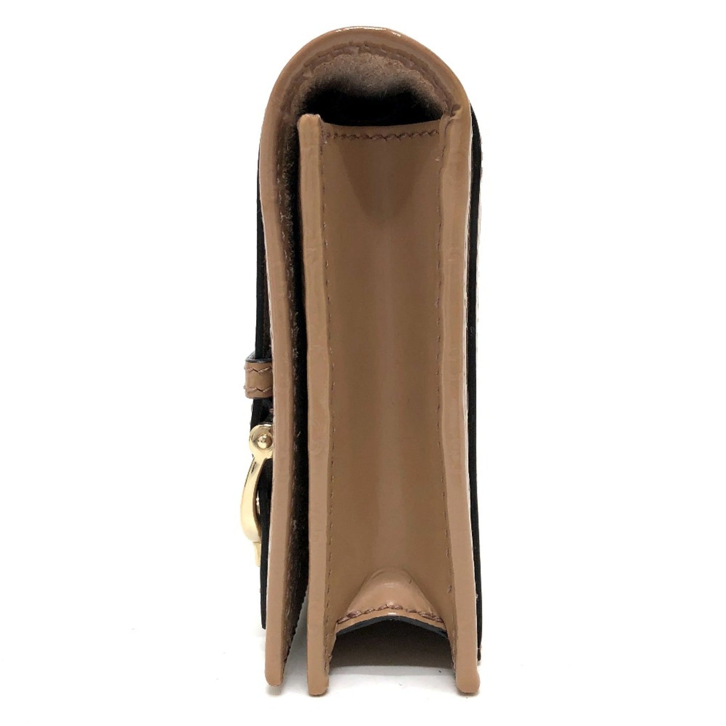 Gucci Beige Patent Leather Shoulder Bag