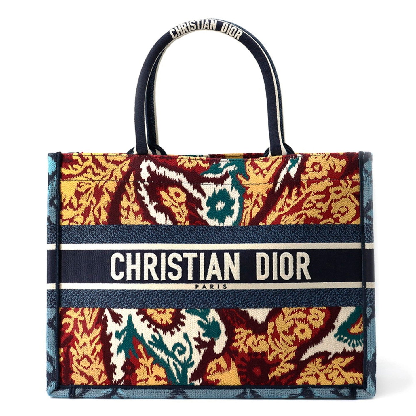Dior Handbag Christian Multi-Color Tote Bag Canvas Multicolor