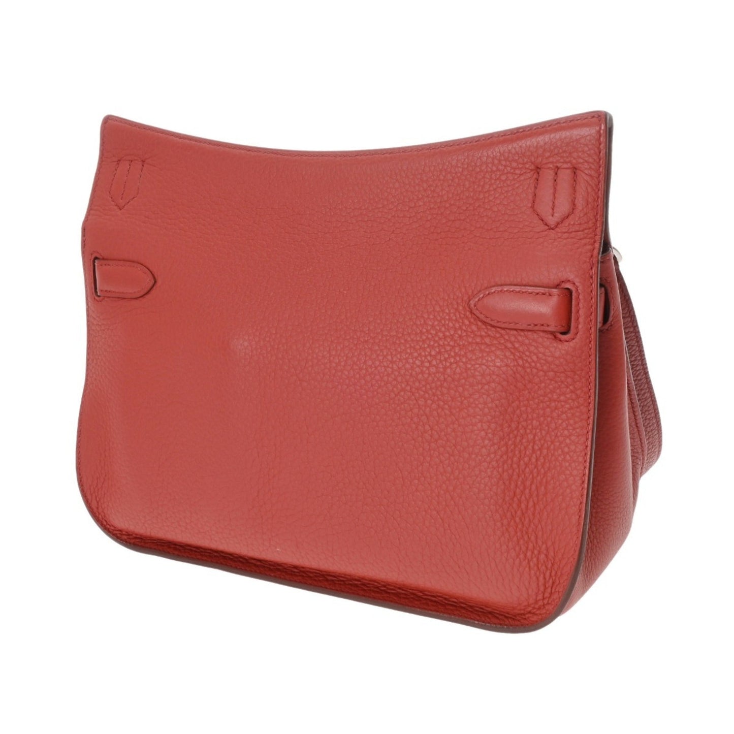 Hermes Jypsiere Taurillon Clemence Shoulder Bag Leather Silver