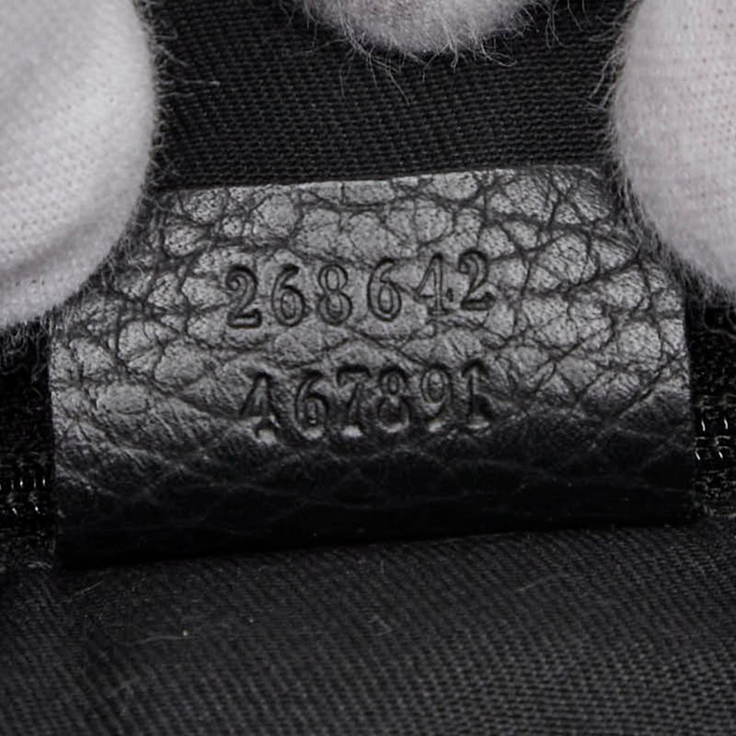Gucci Black Canvas Leather Shoulder Bag