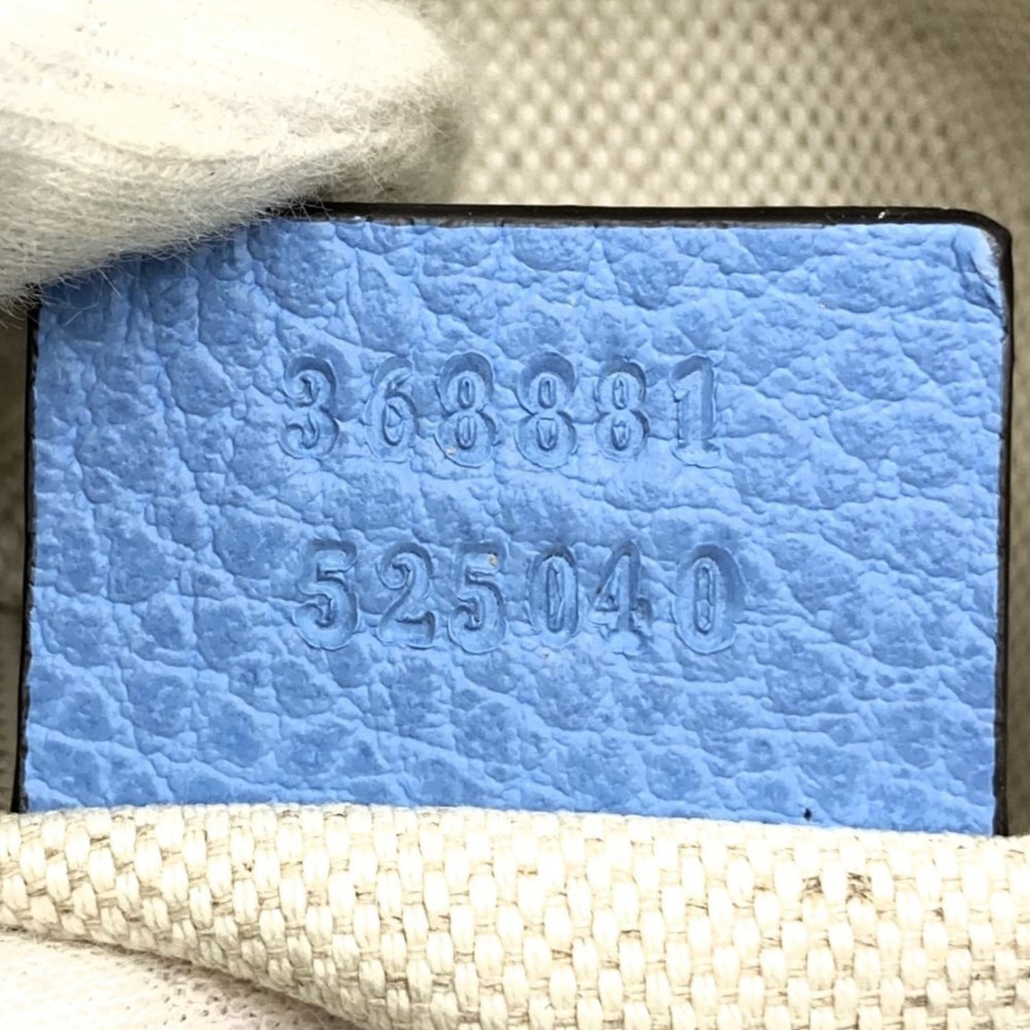 Gucci Blue Light Blue Leather Pouch