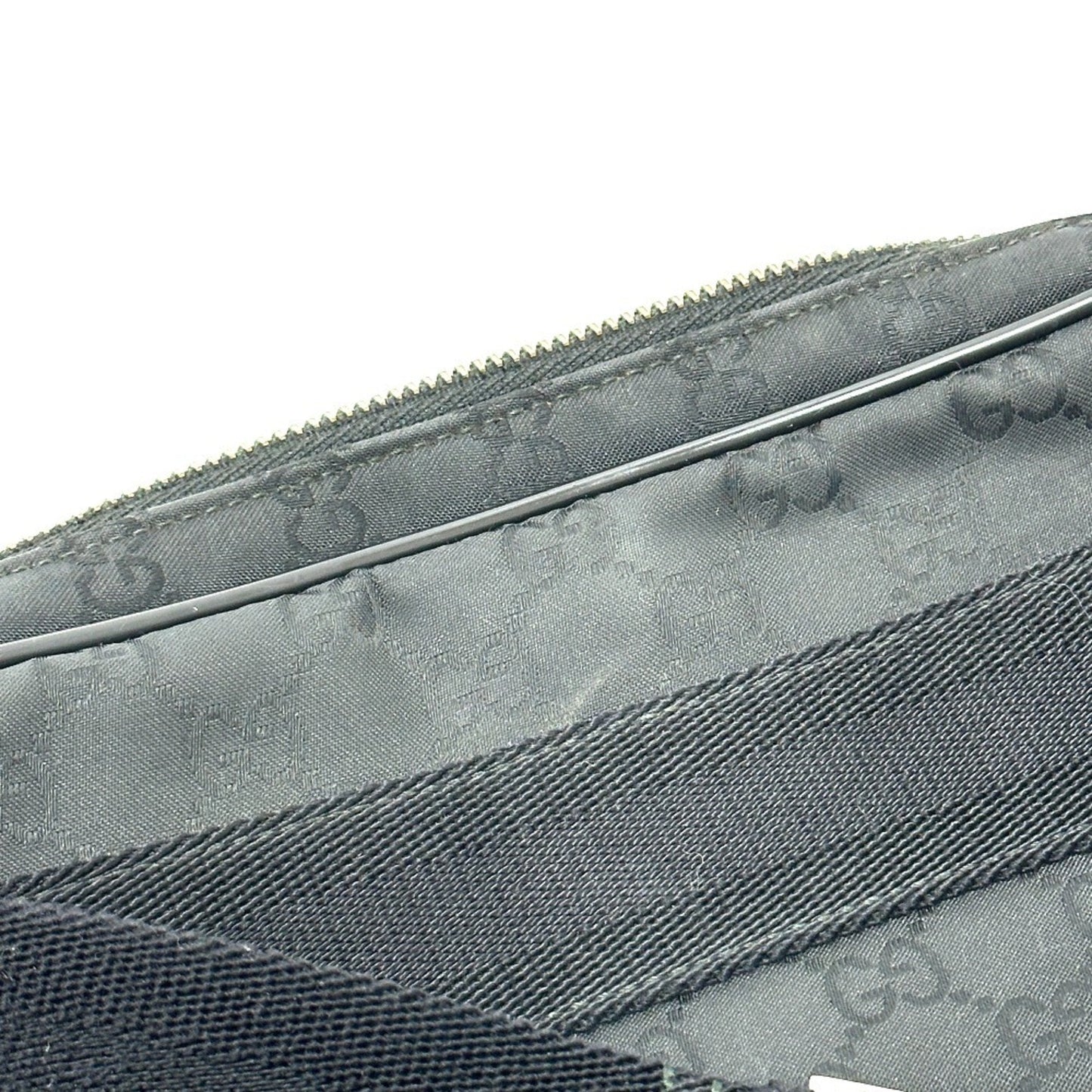Gucci Black Nylon Leather Sling Bag