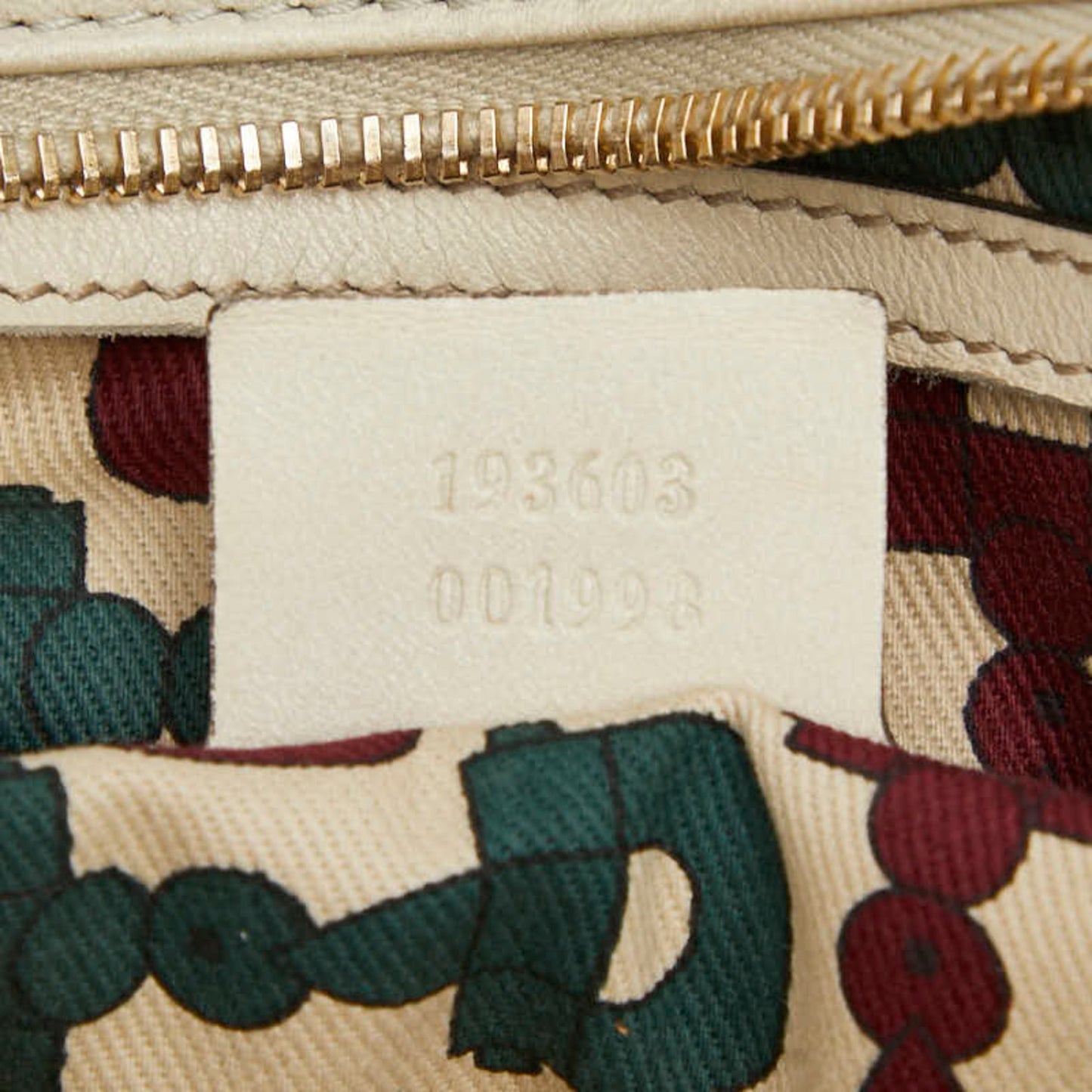 Gucci Ivory Leather Handbag