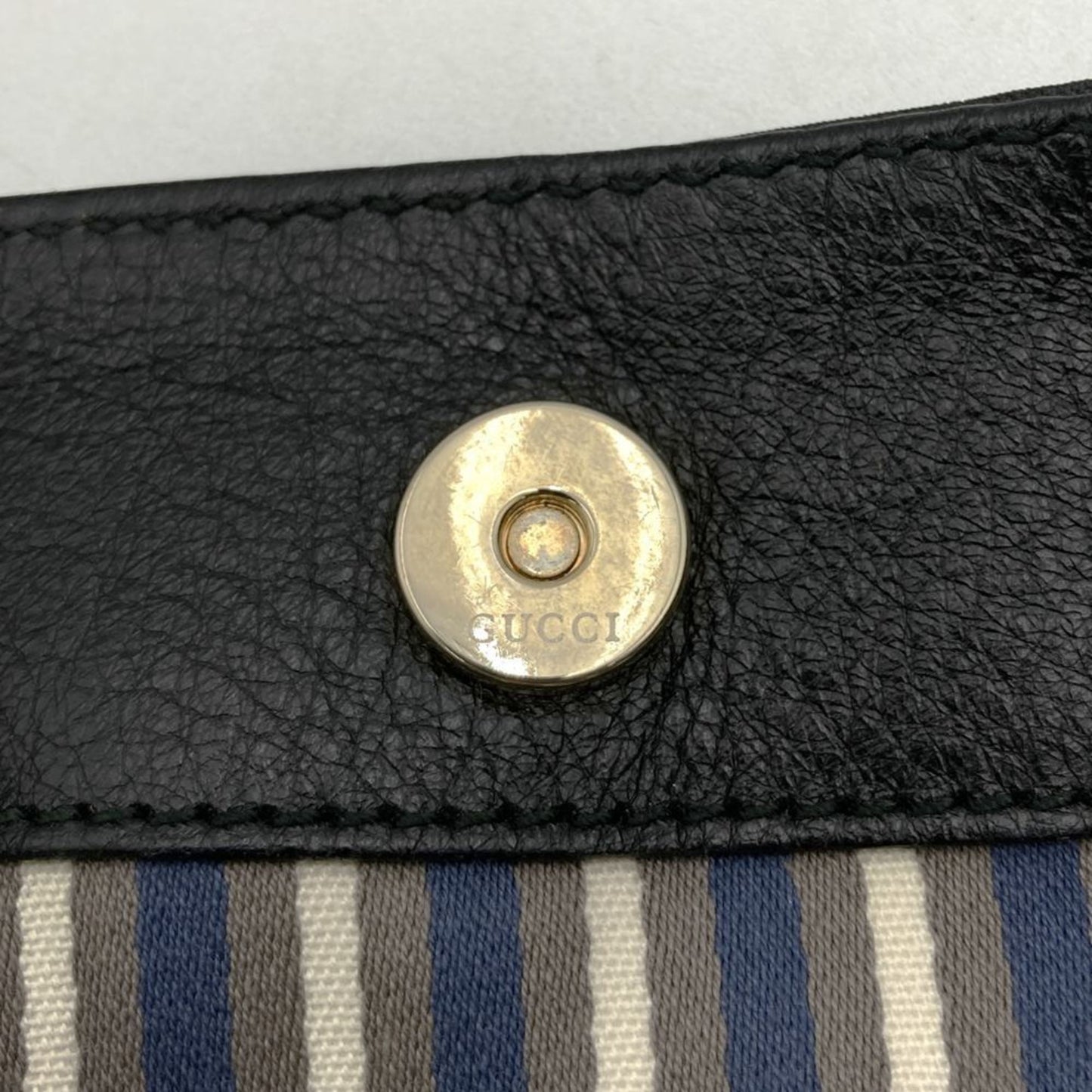 Gucci Black Nylon Leather Shoulder Bag