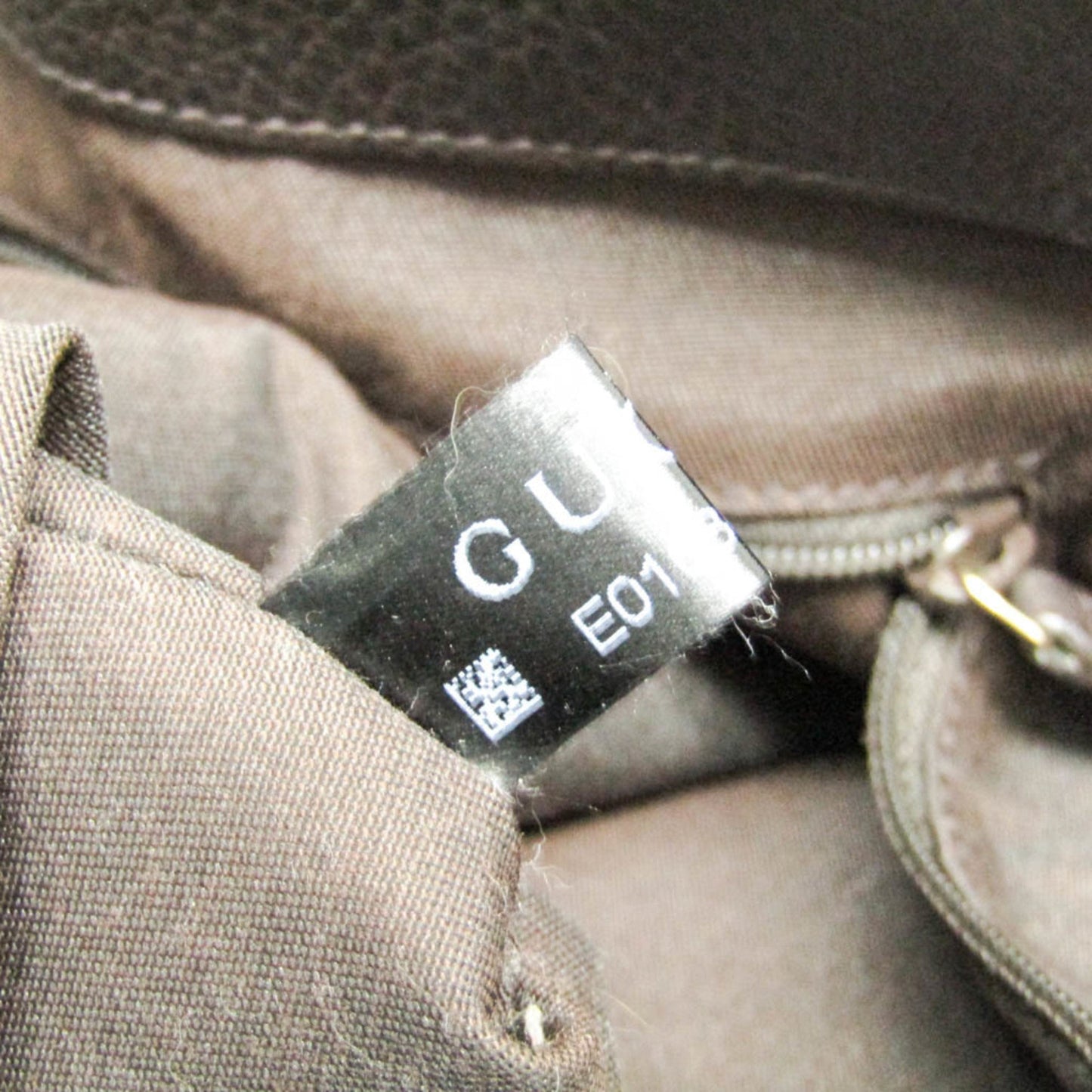 Gucci Diamante Beige Brown Canvas Leather Tote Bag