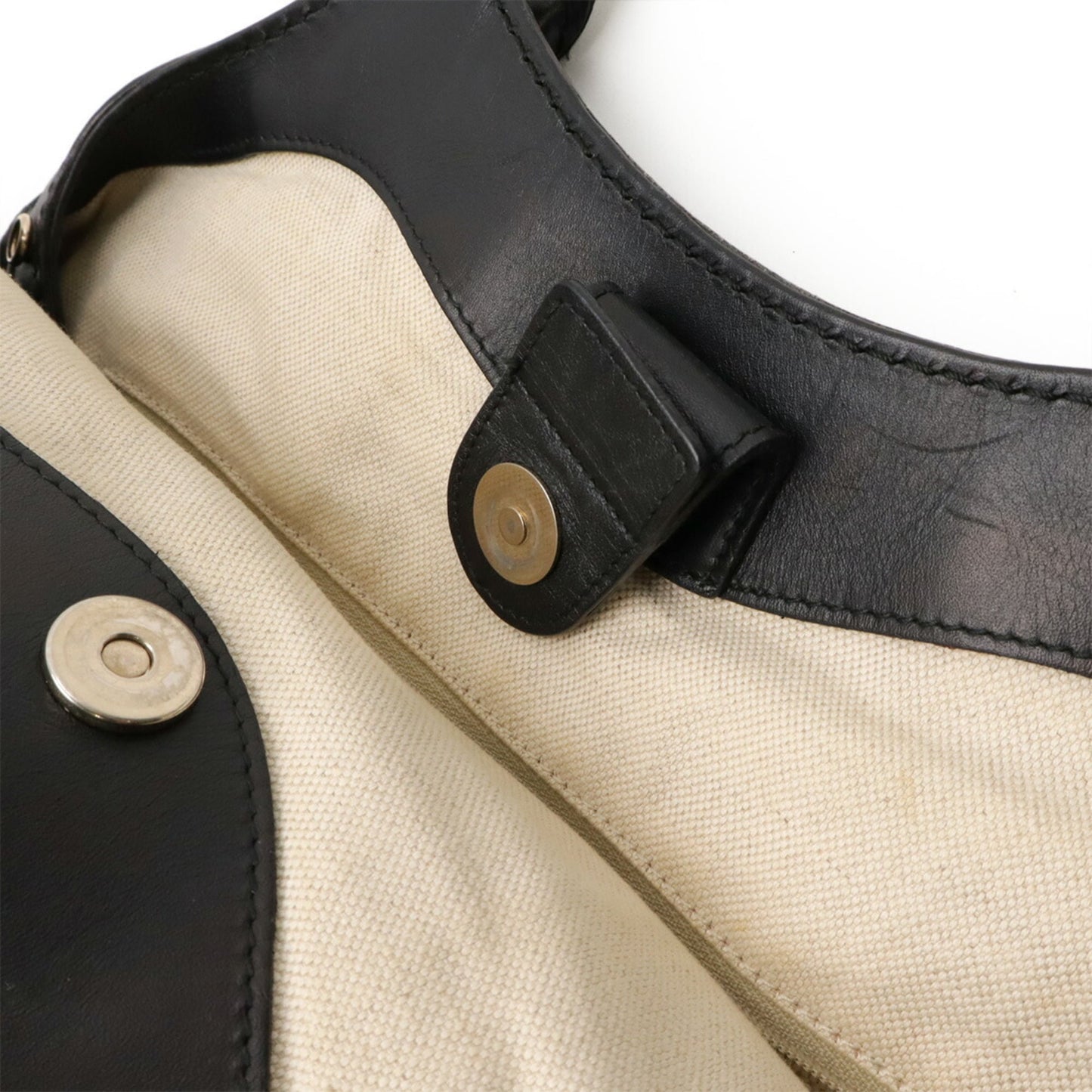 Gucci Sukey Black Gg Canvas Leather Handbag Tote Bag