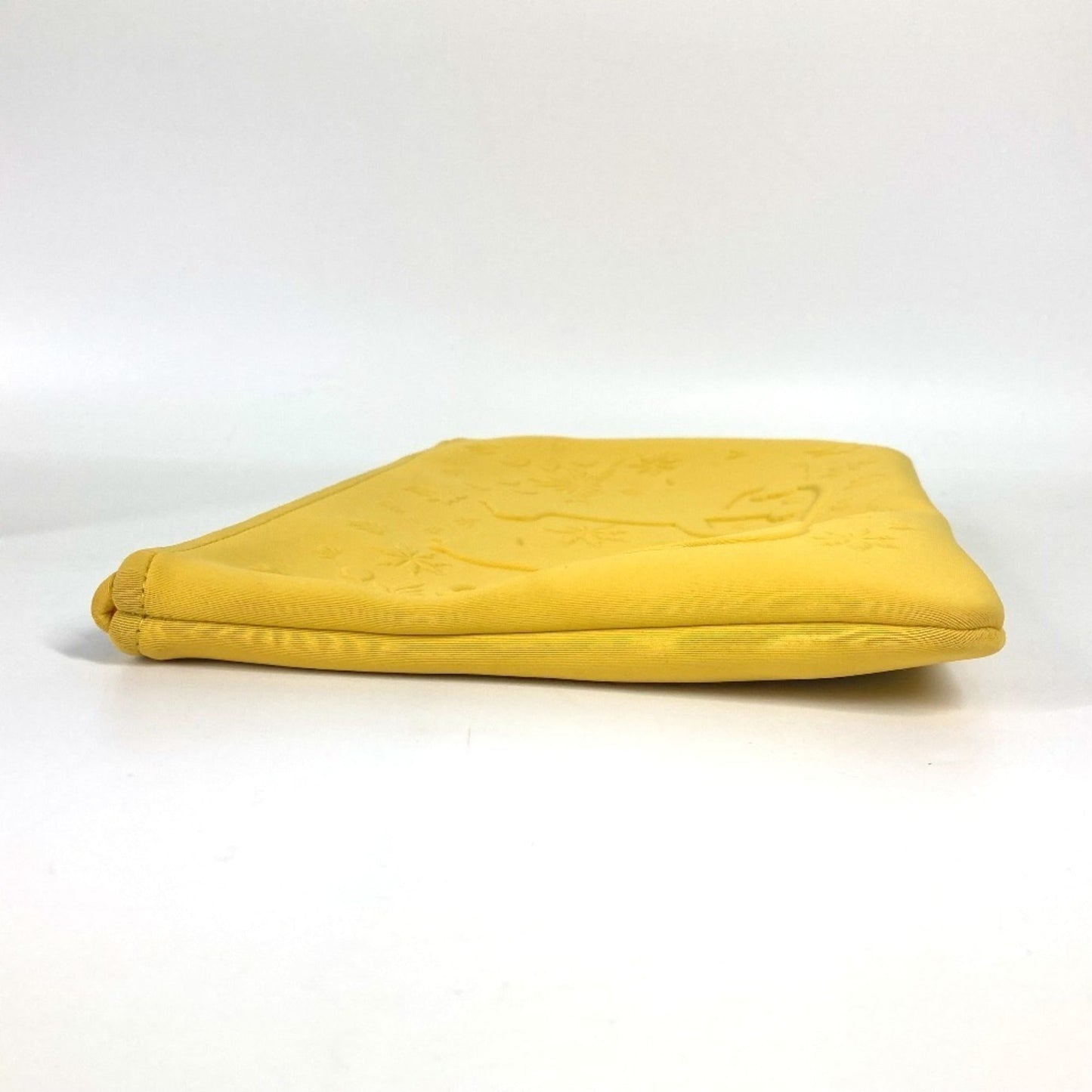 Hermes Polyamide Clutch Bag Pouch Yellow Clutch Bag Pouch
