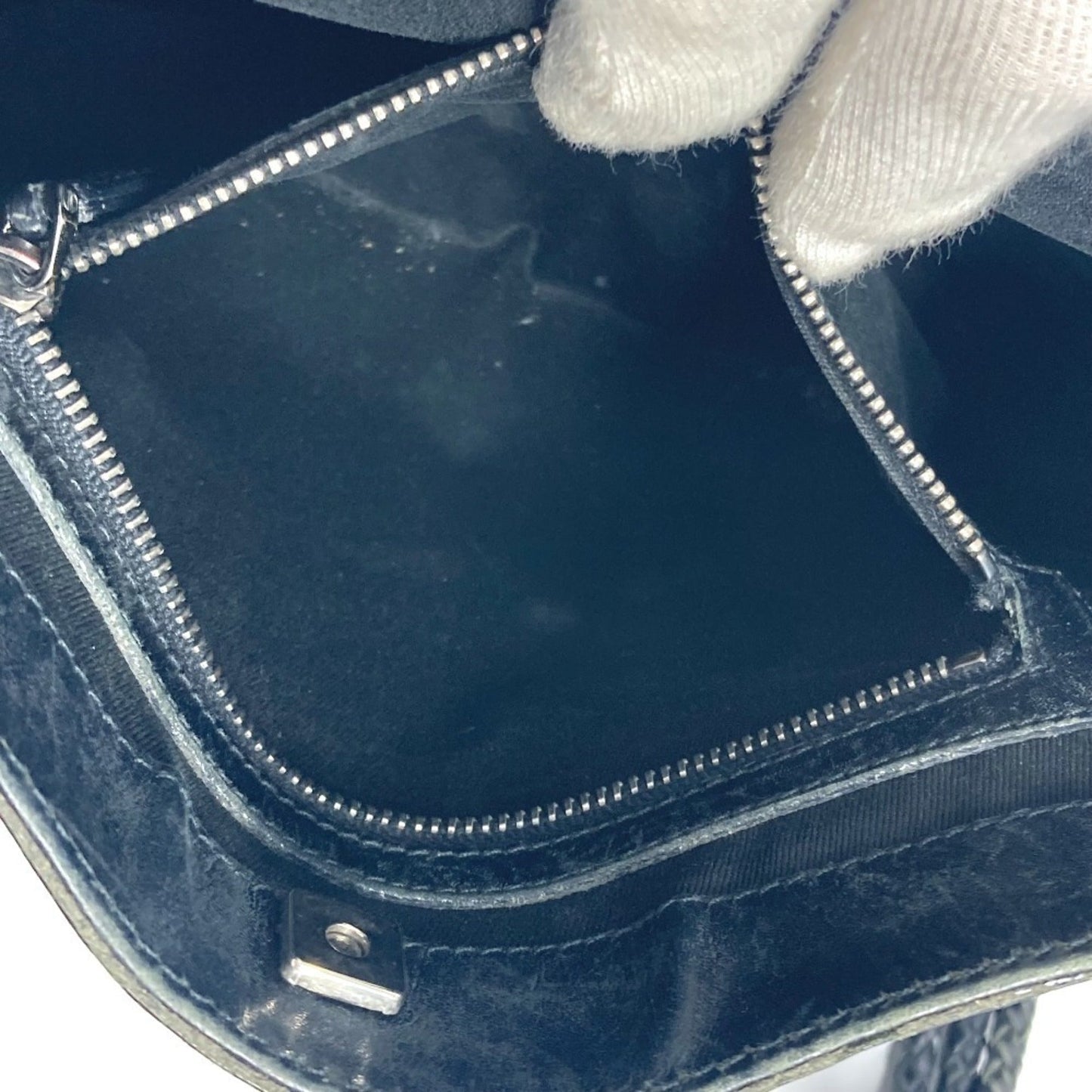 Gucci Black Gg Canvas Leather Shoulder Bag