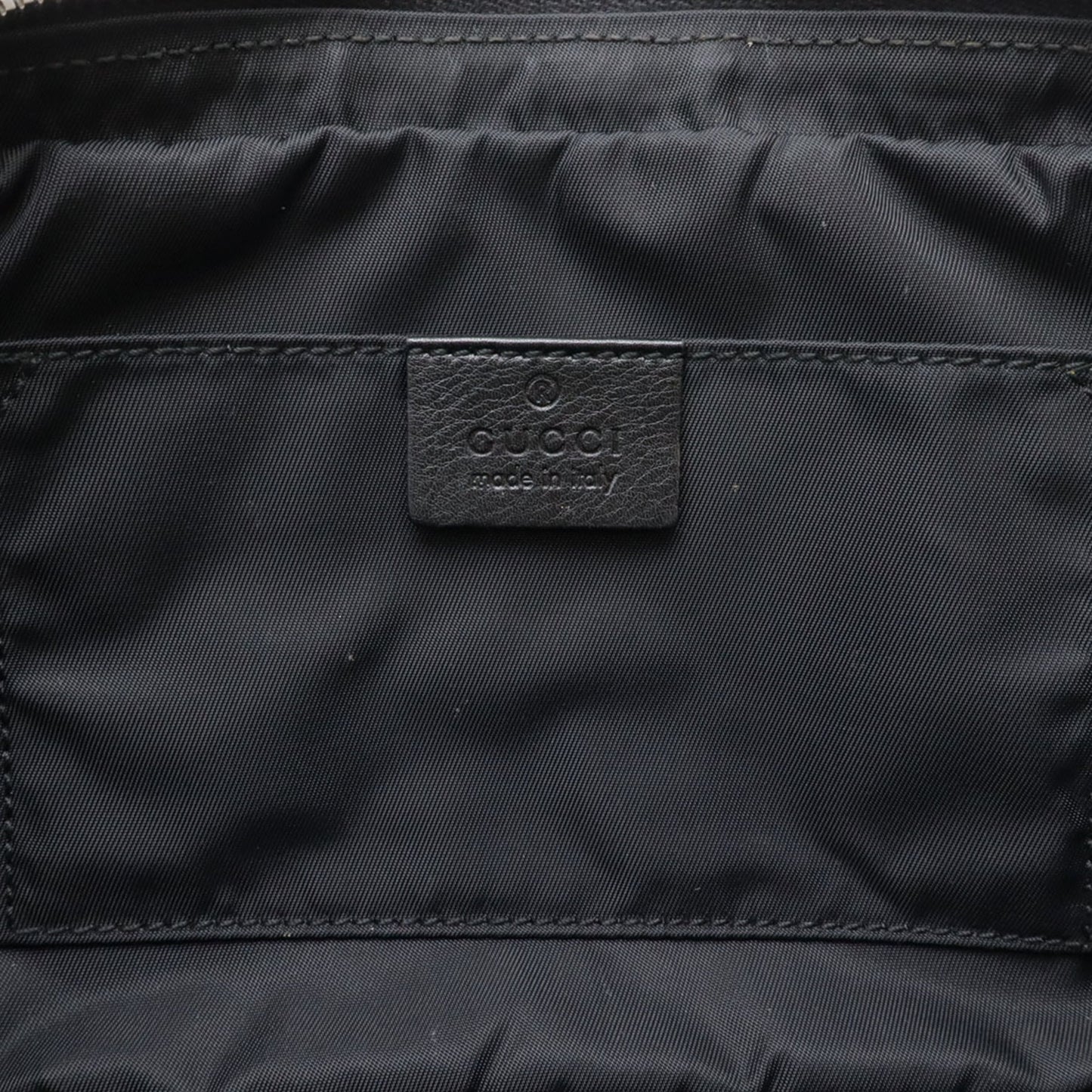 Gucci Black Nylon Canvas Leather Fanny Pack Pouch