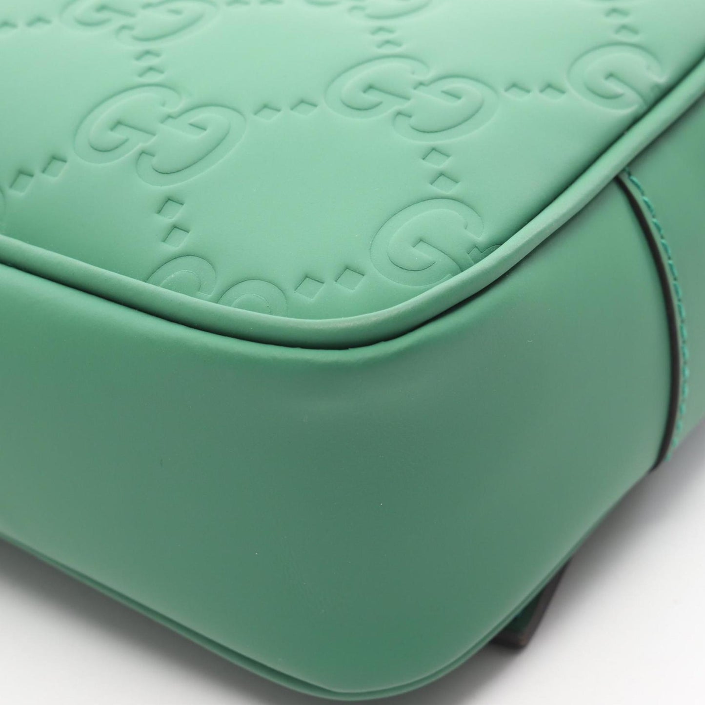 Gucci Green Rubber Shoulder Bag