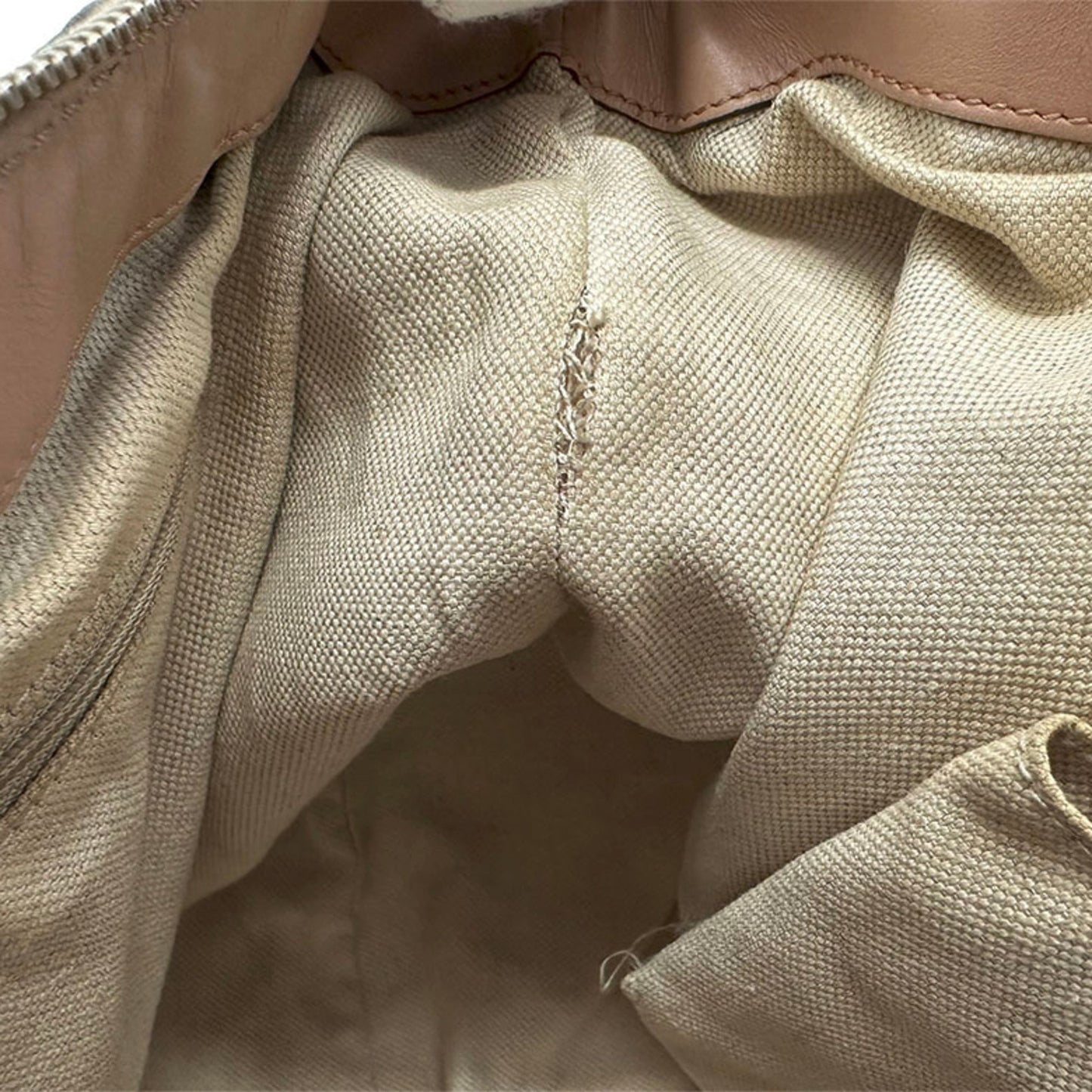 Gucci Diamante Beige Canvas Leather Handbag Shoulder Bag