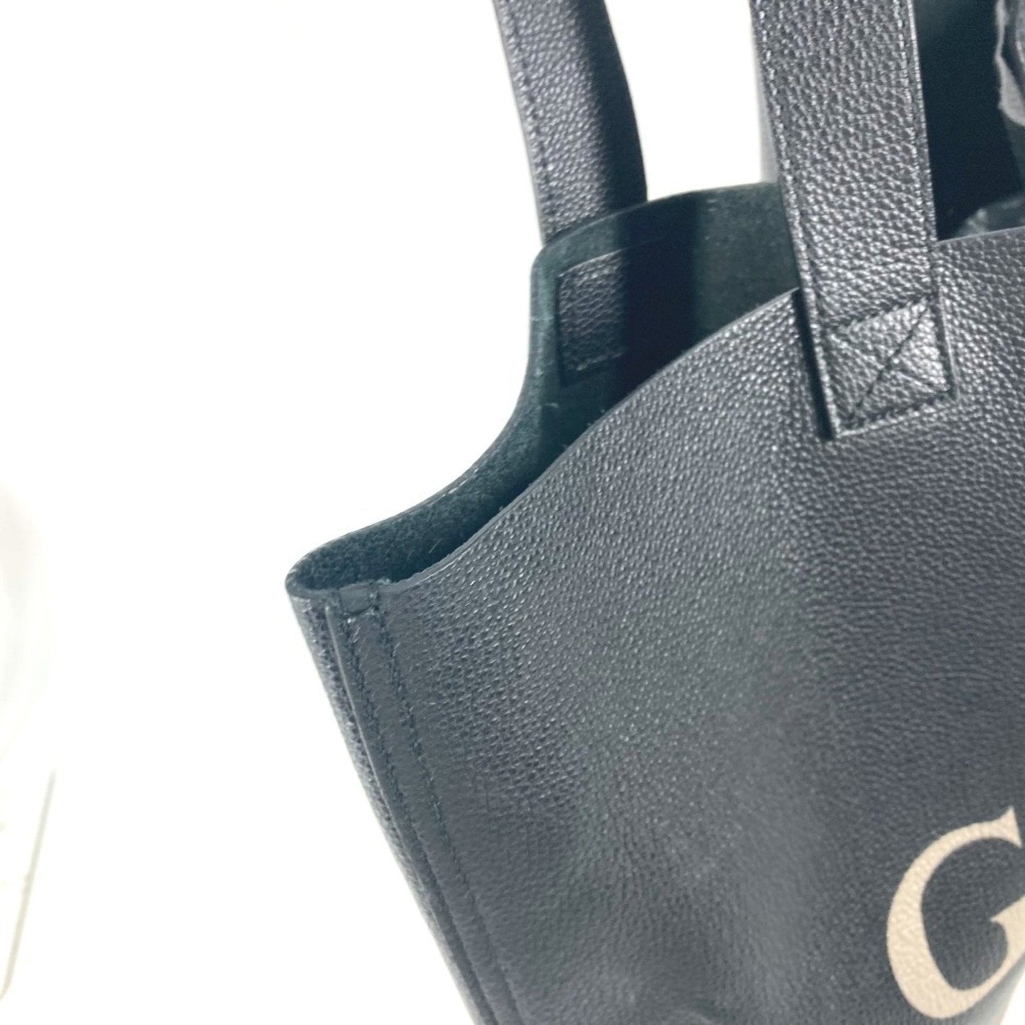 Gucci Sherry Line Black Leather Shoulder Bag Tote Bag