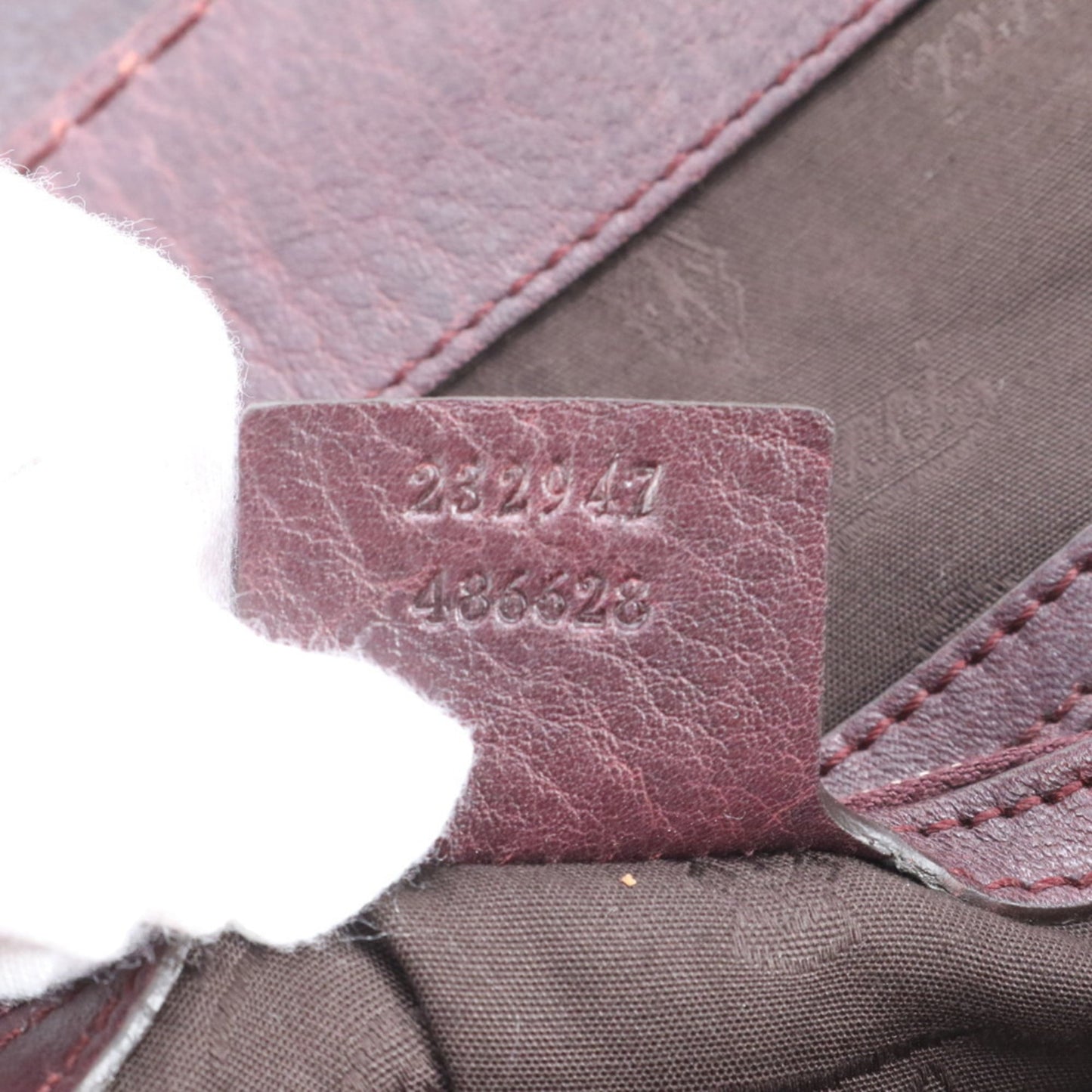 Gucci Purple Leather Tote Bag