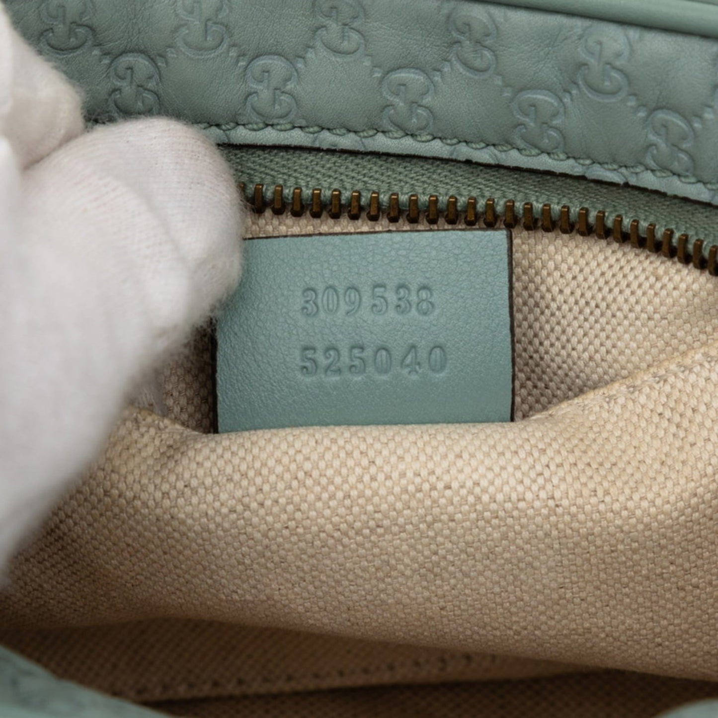 Gucci Blue Leather Shoulder Bag