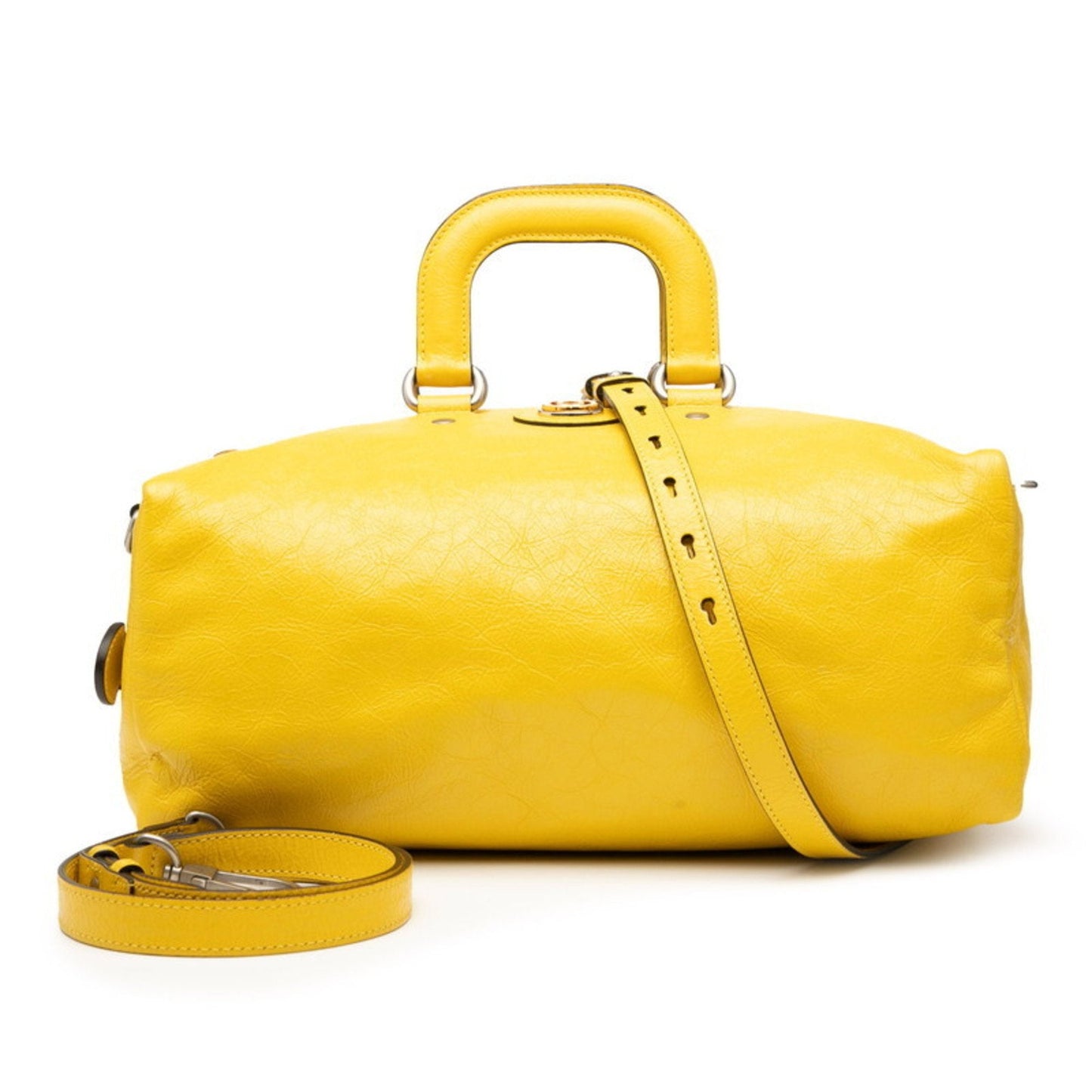 Gucci Yellow Leather Boston Bag Shoulder Bag