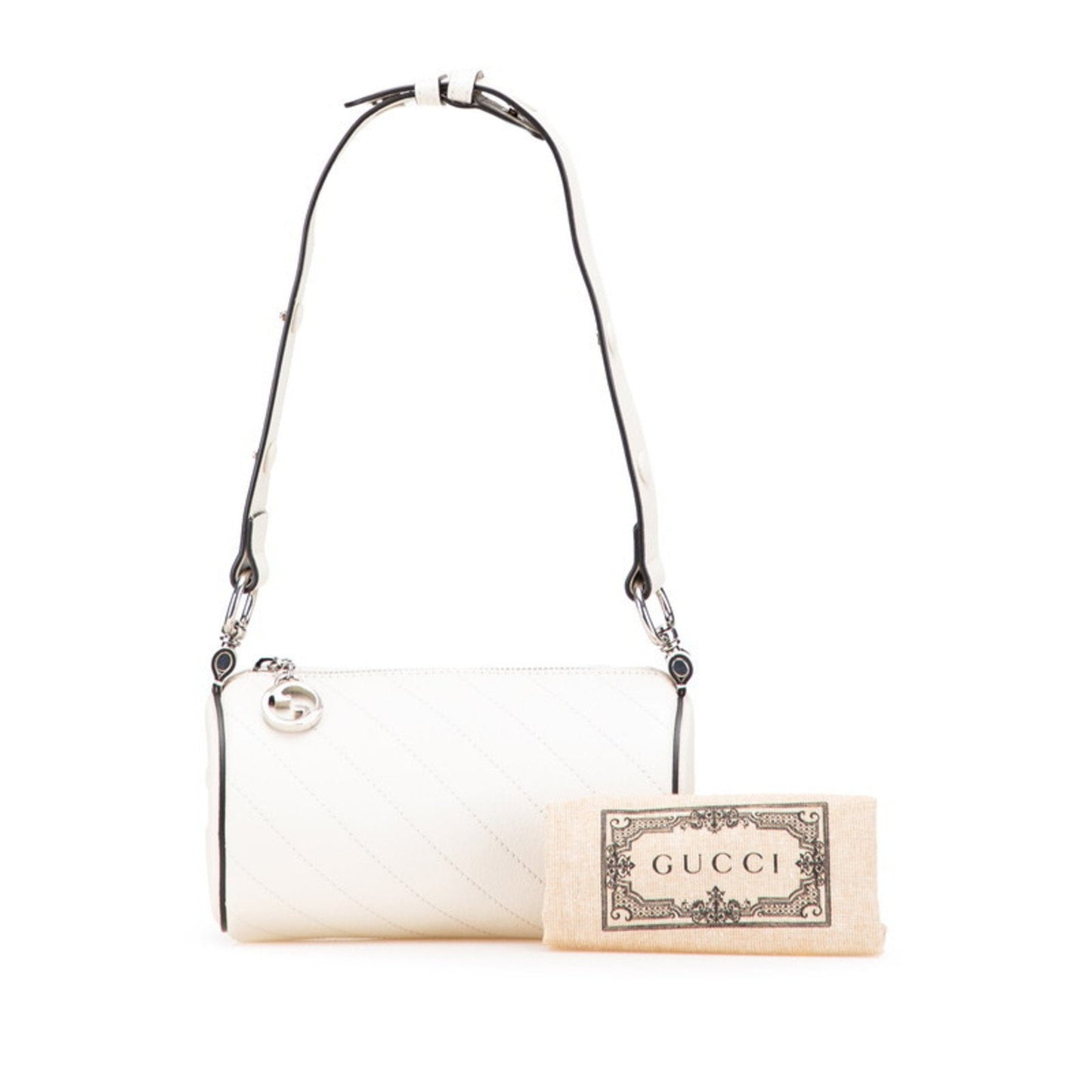 Gucci White Leather Handbag Shoulder Bag