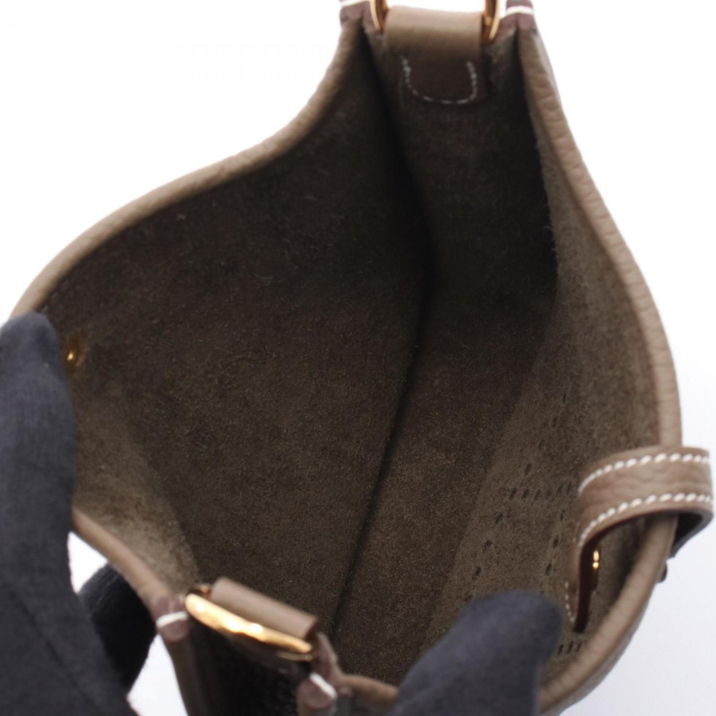Hermes Evelyne Taurillon Clemence Shoulder Bag Leather Brown Shoulder Bag 1