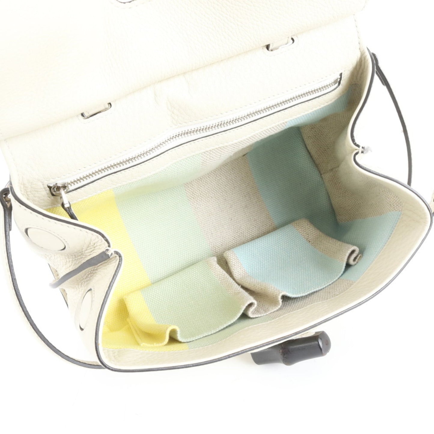 Gucci Ivory Leather Shoulder Bag
