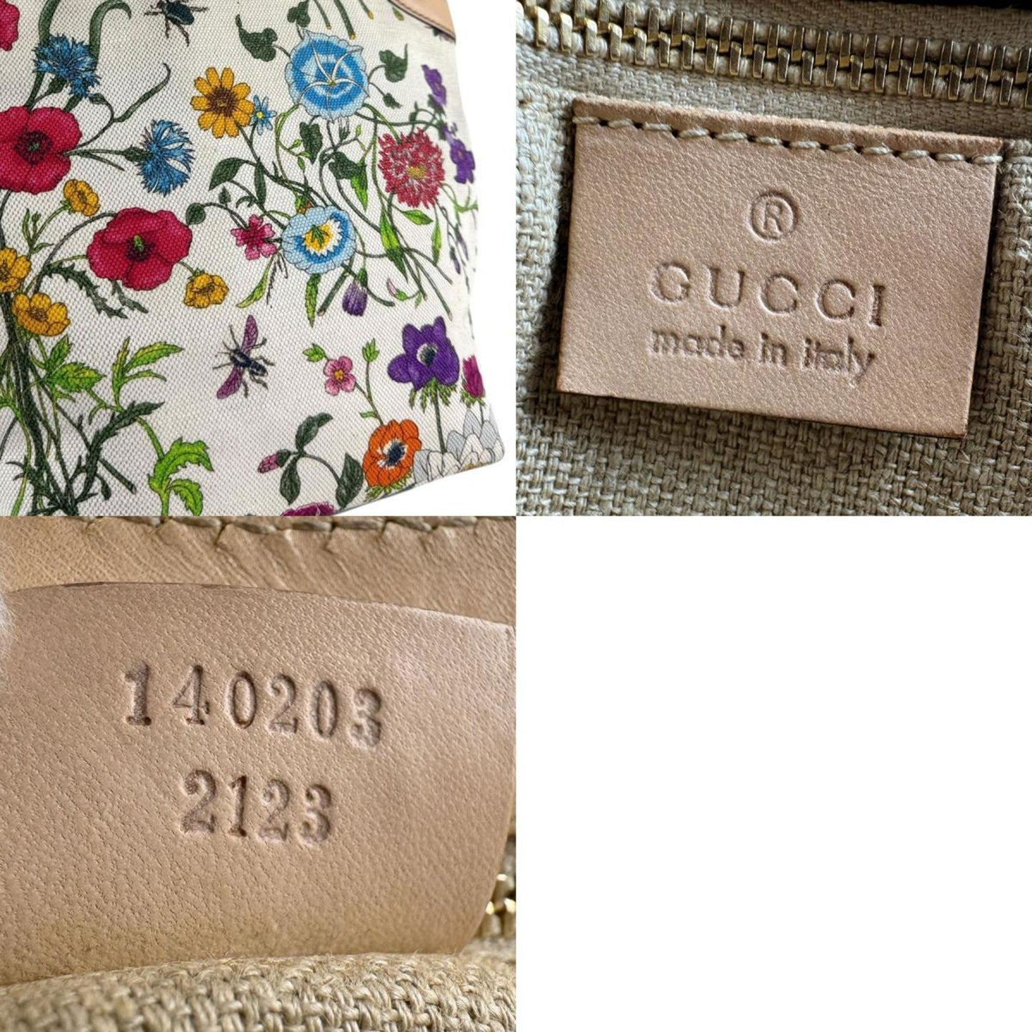 Gucci Multi-Color Canvas Handbag