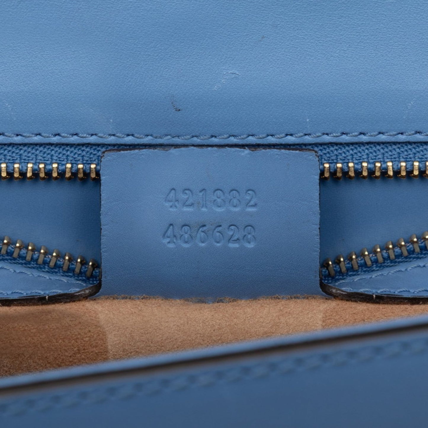 Gucci Blue Leather Shoulder Bag