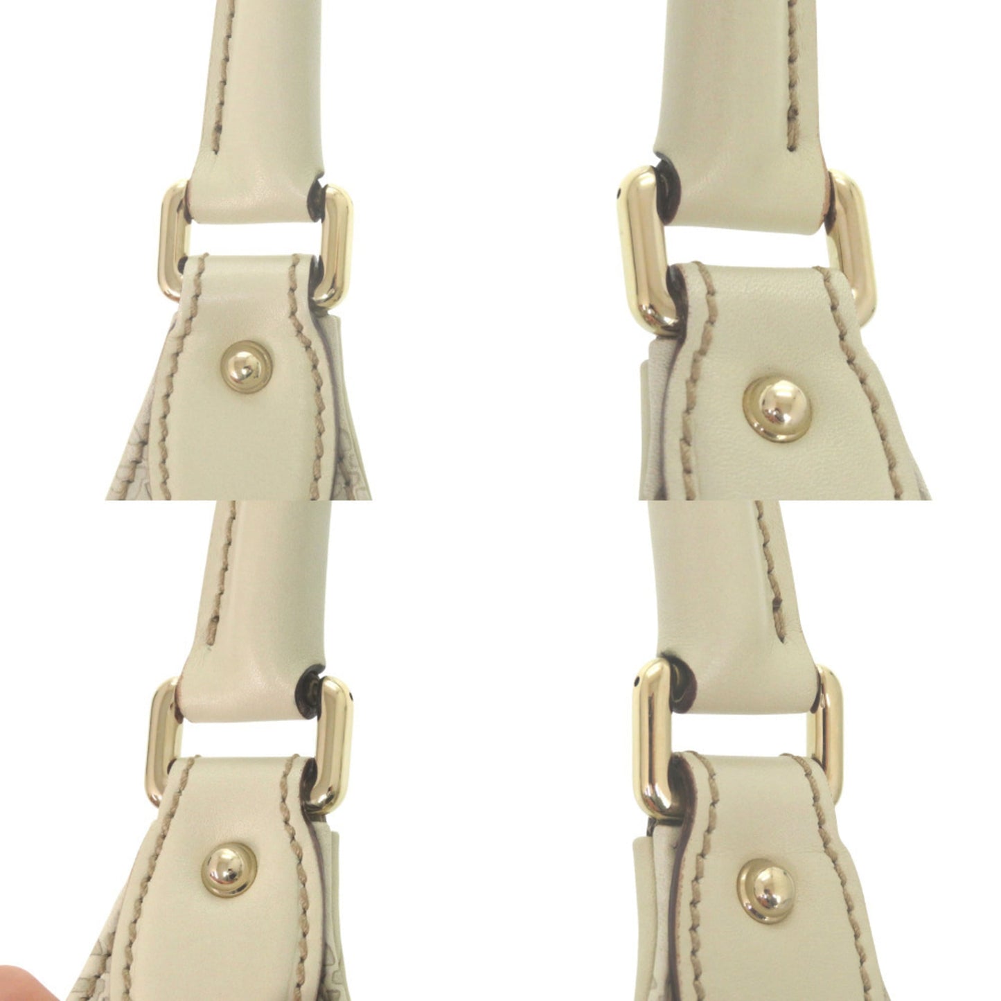 Gucci Ivory Leather Shoulder Bag