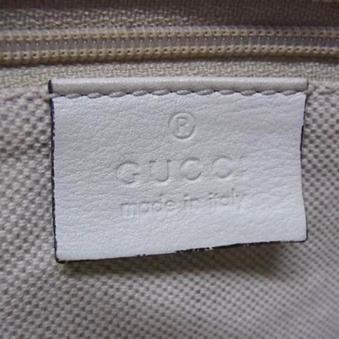 Gucci Ivory Straw Leather Handbag Shoulder Bag Tote Bag