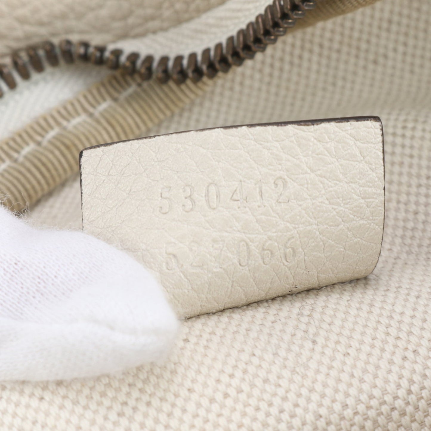 Gucci Beige Leather Pouch Sling Bag