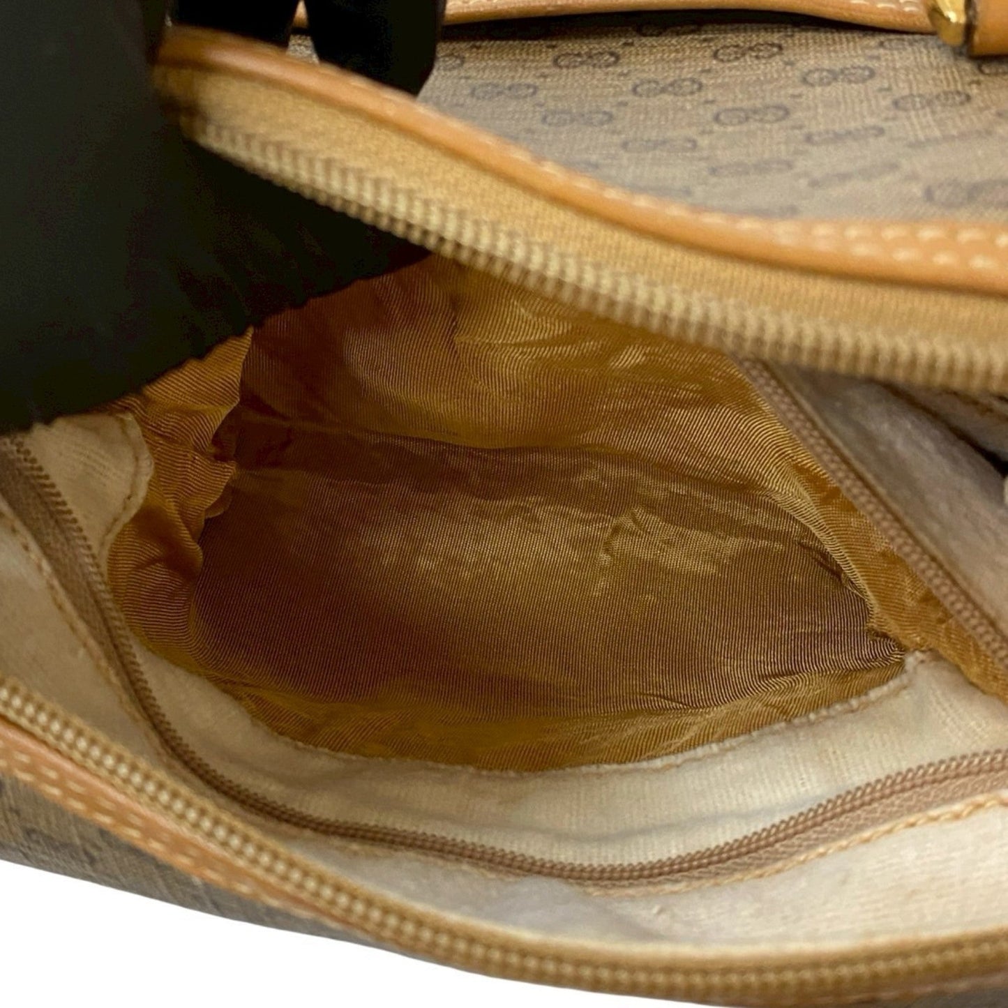 Gucci Brown Leather Pvc Boston Bag Handbag