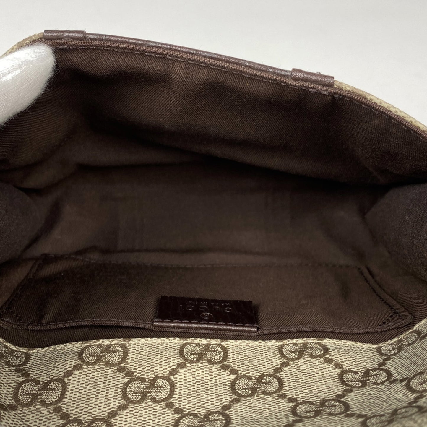 Gucci Brown Coated Canvas Leather Fanny Pack Sling Bag