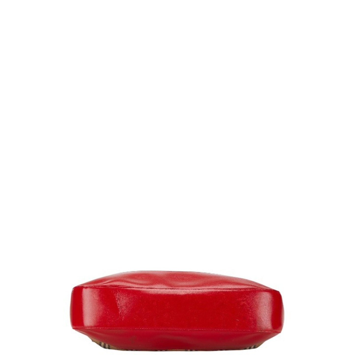 Burberry Color Shoulder Bag Tote Bag Leather Canvas Beige