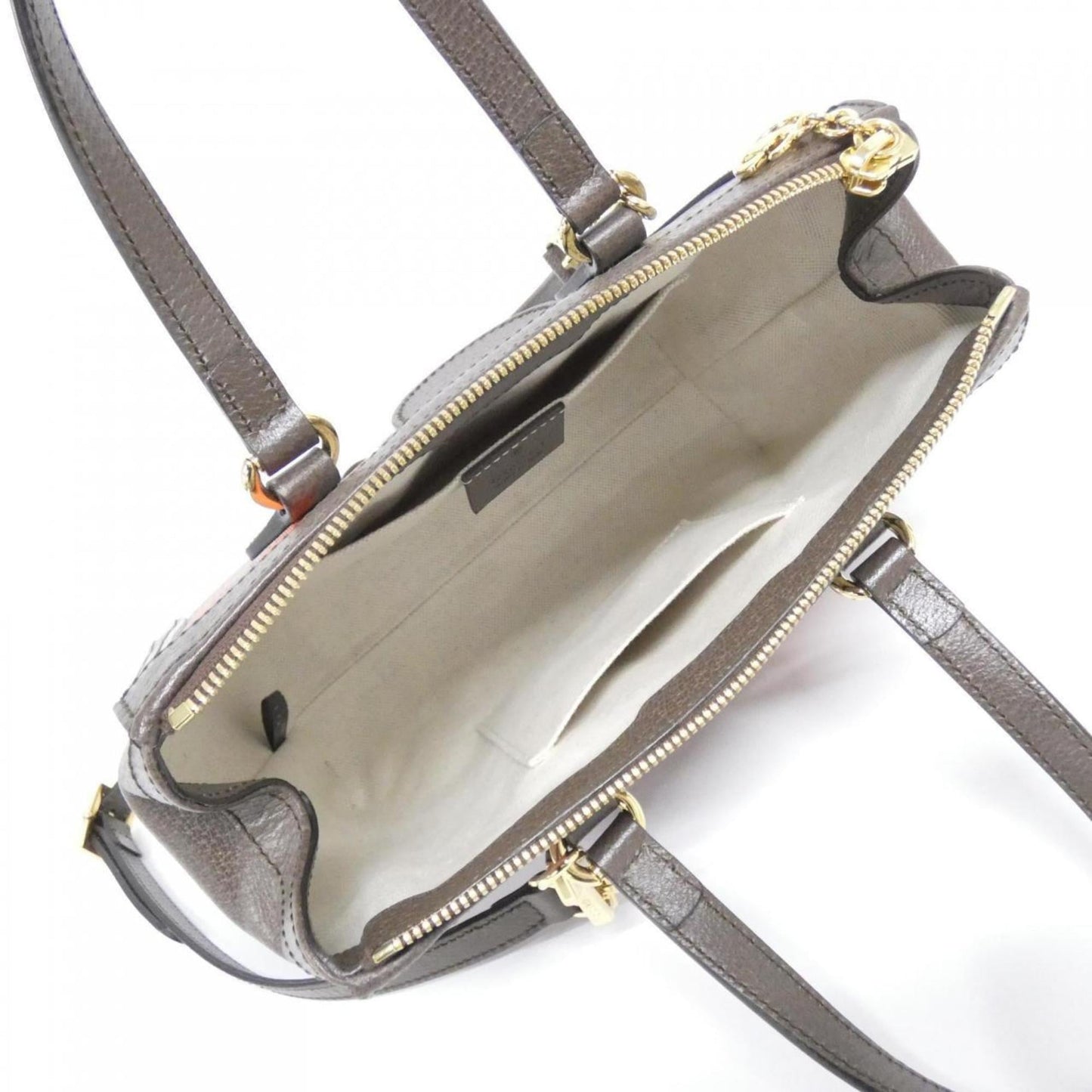 Gucci Beige Brown Multi-Color Gg Supreme Leather Handbag
